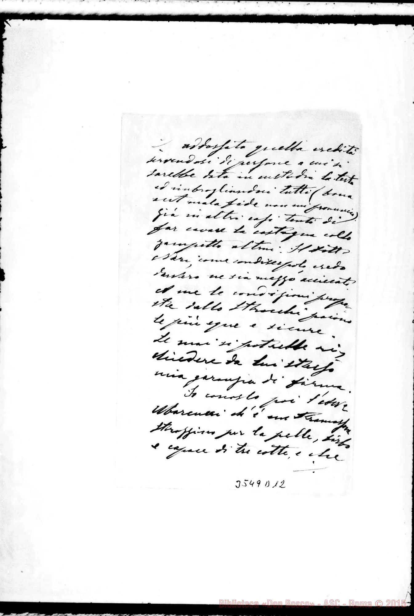 Fotogramma D 12 — Don Giov. Batt. Rinaldi-Don Rinaldi F. Faenza, 16-04-1902 Autogr. Rinaldi