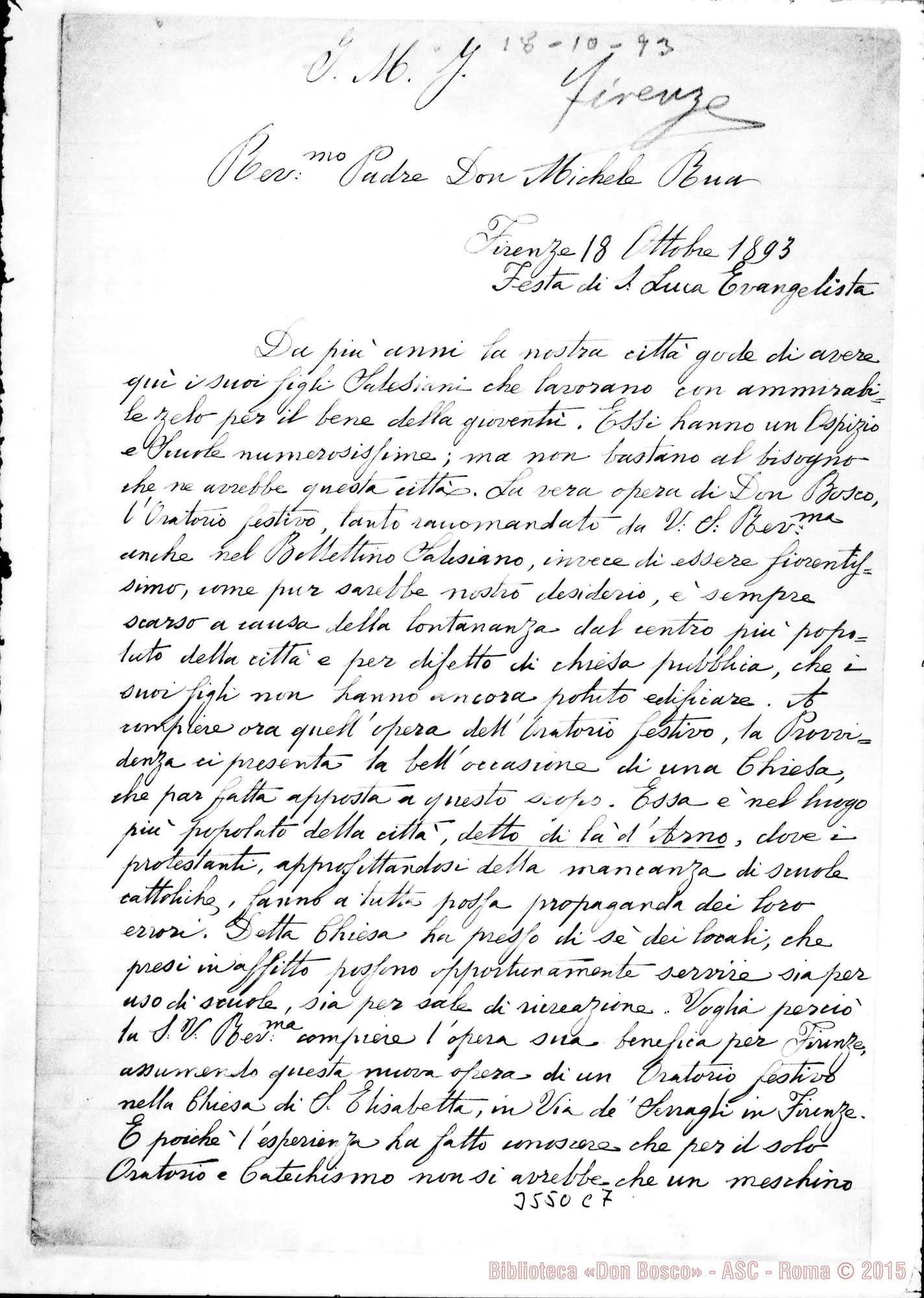 Fotogramma C 7 — Comitato-Don Rua. Firenze, 18-10-1893