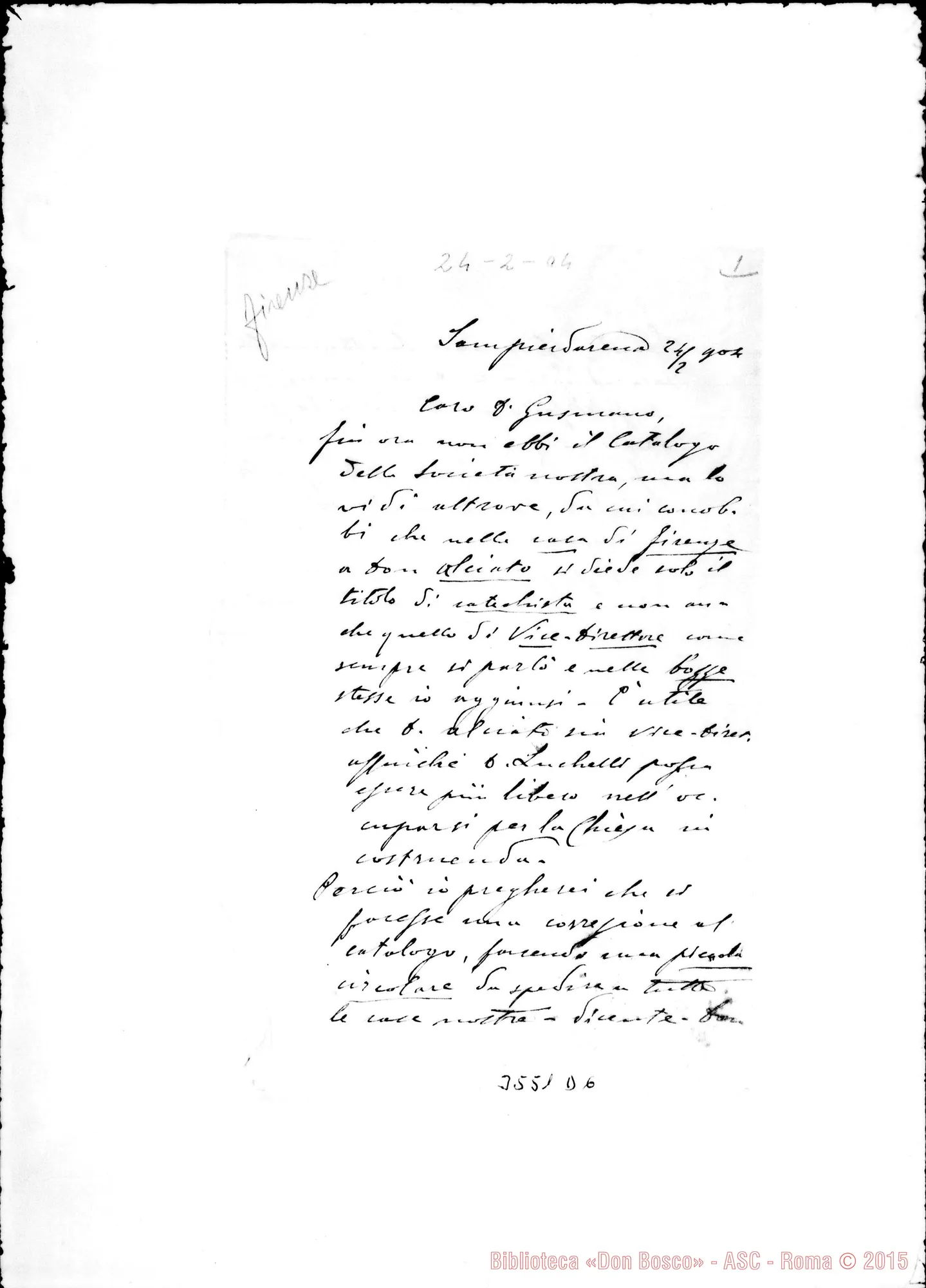Fotogramma D 6 — Don Bussi-Don Gusmano. Sampierdarena, 24-02-1904