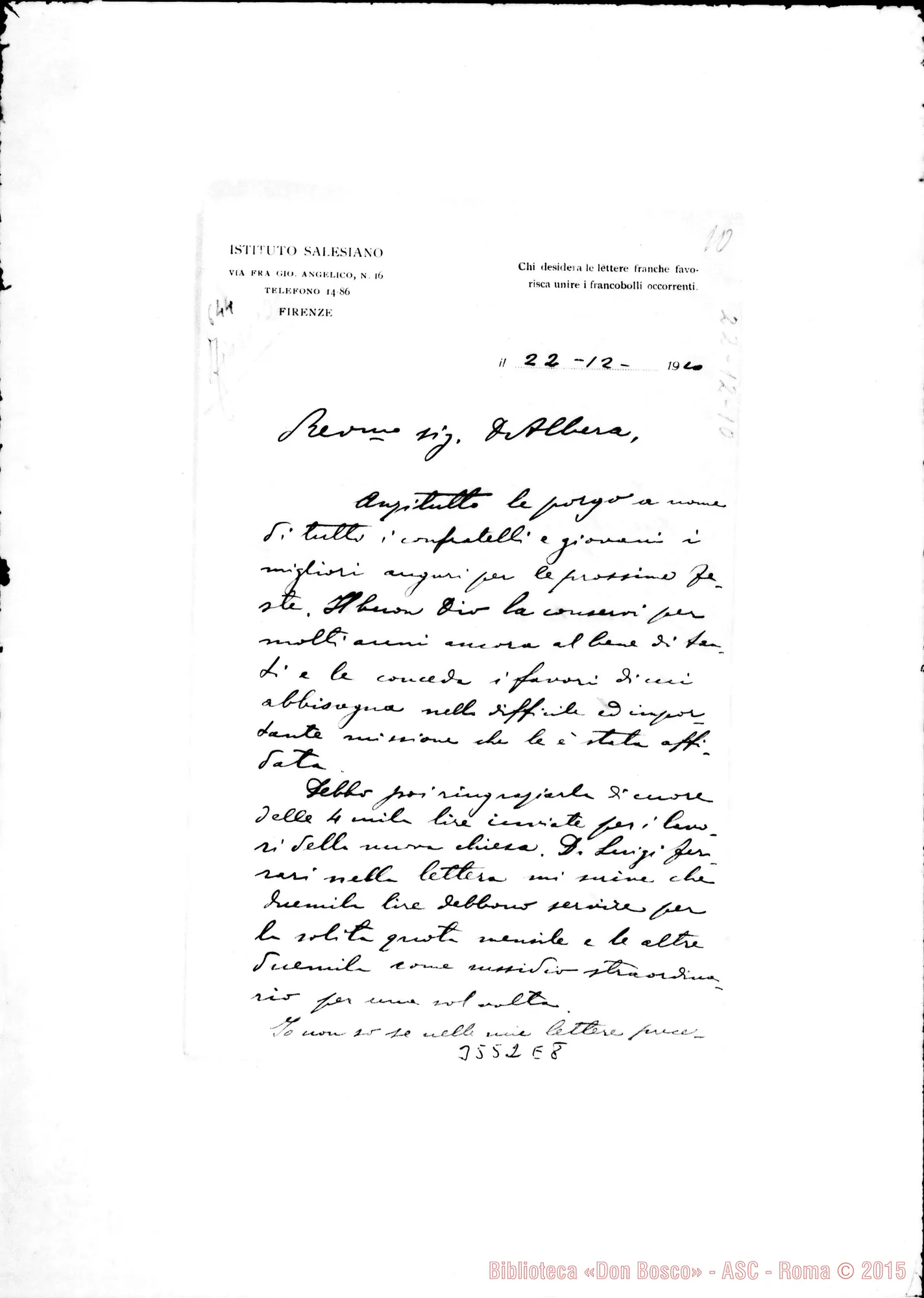Fotogramma E 8 — Don Alciato-Don Albera. Firenze, 22-12-1910