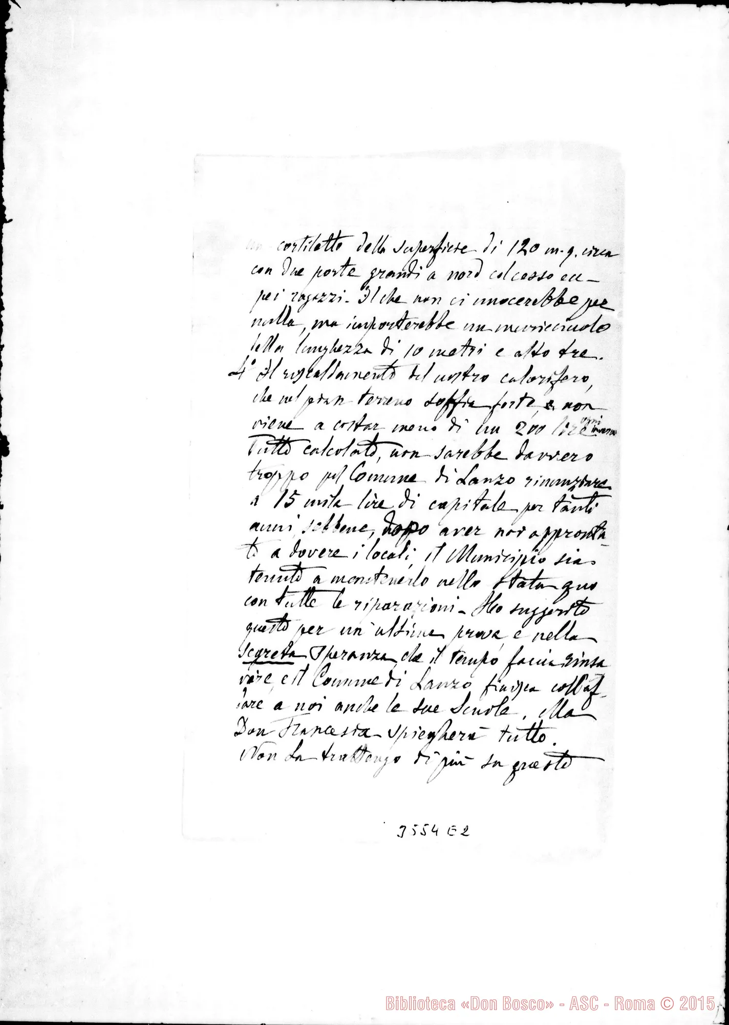 Fotogramma E 2 — Don Giuseppe Monateri-Don Rua. Lanzo, 22-01-1896