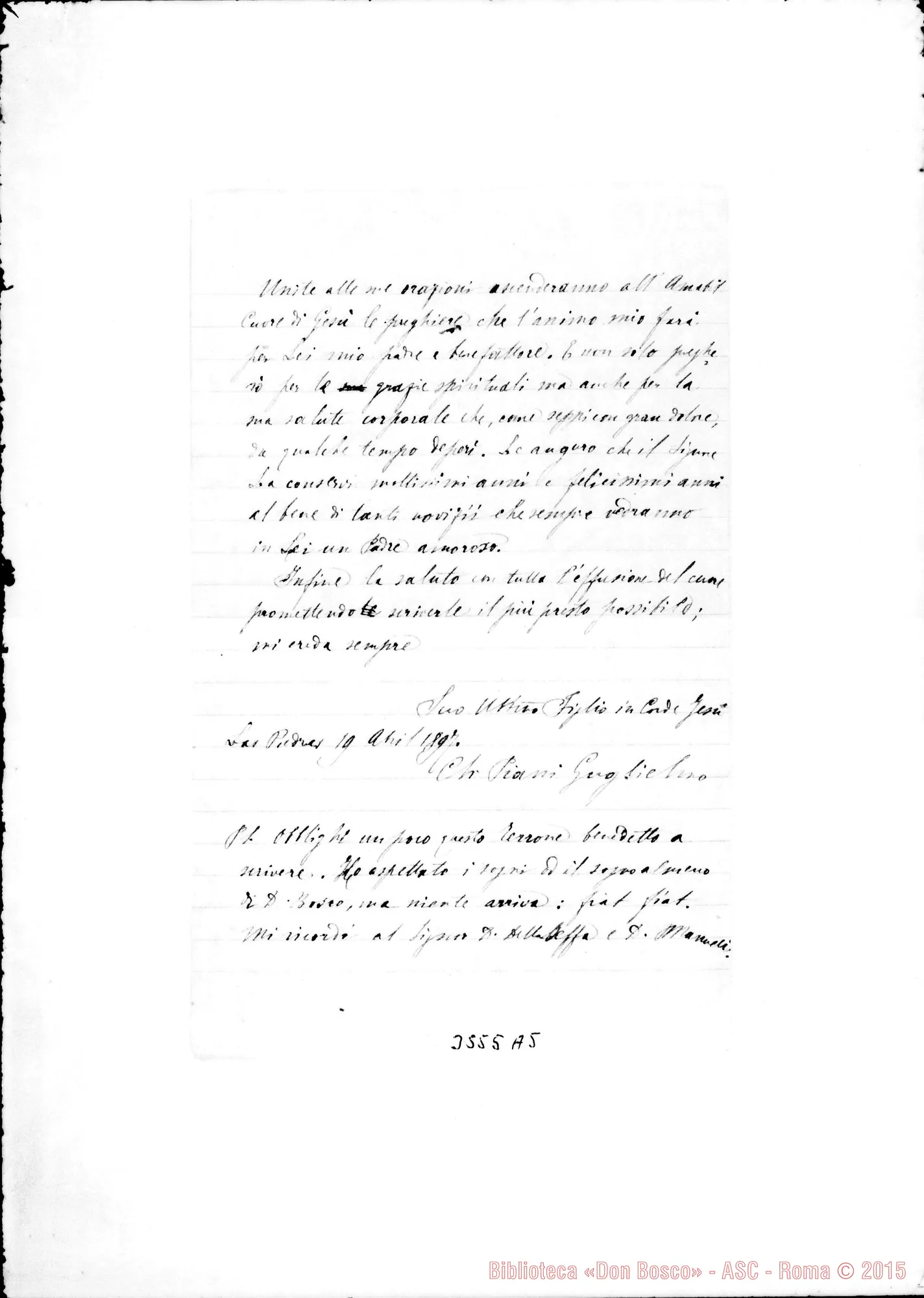 Fotogramma A 5 — Ch. Piani Guglielmo-Don Bianchi. Las Piedras, 19-04-1897
