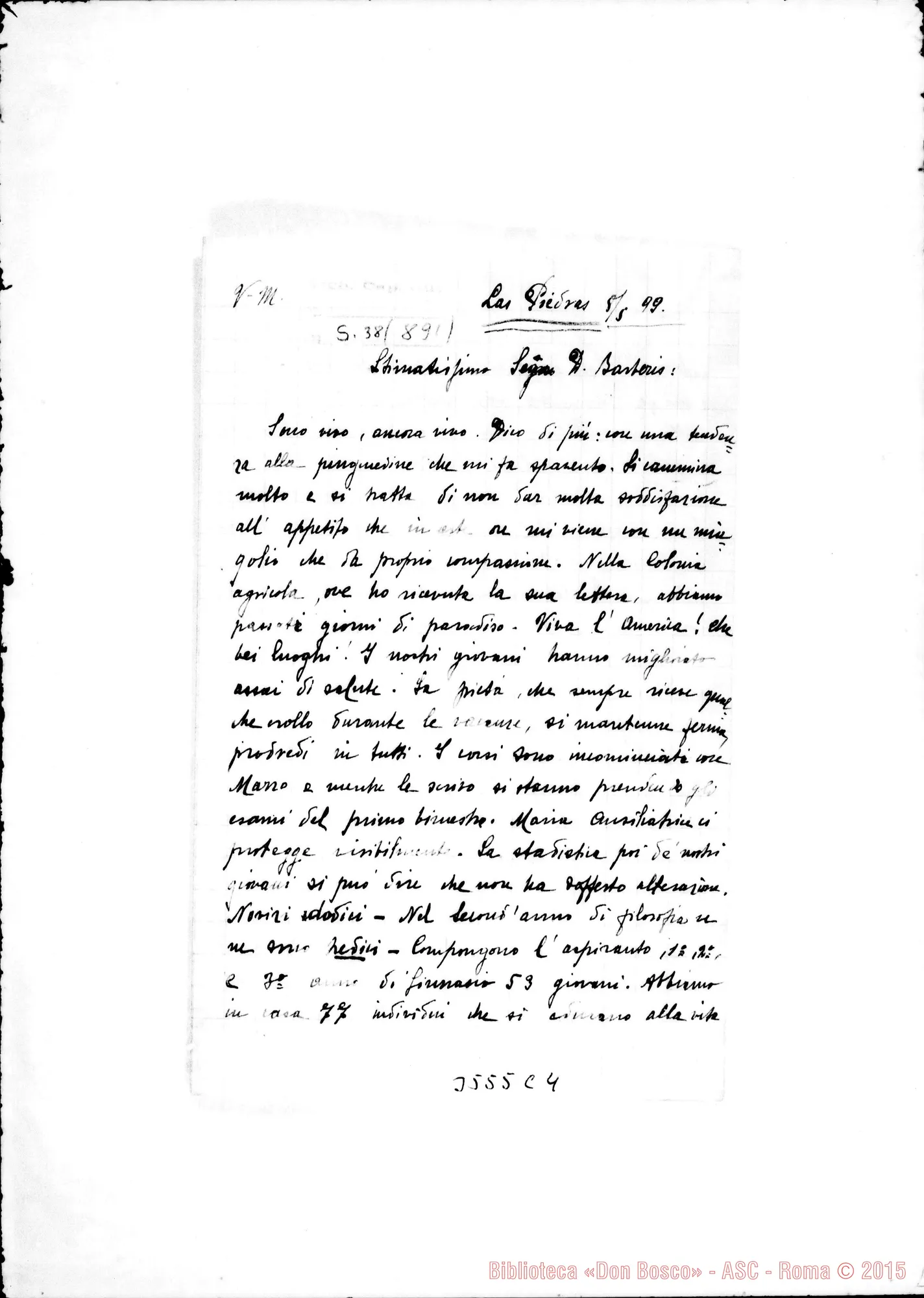 Fotogramma C 4 — Don Felice Guerra-Don Barberis. Las Piedras, 8-05-1899