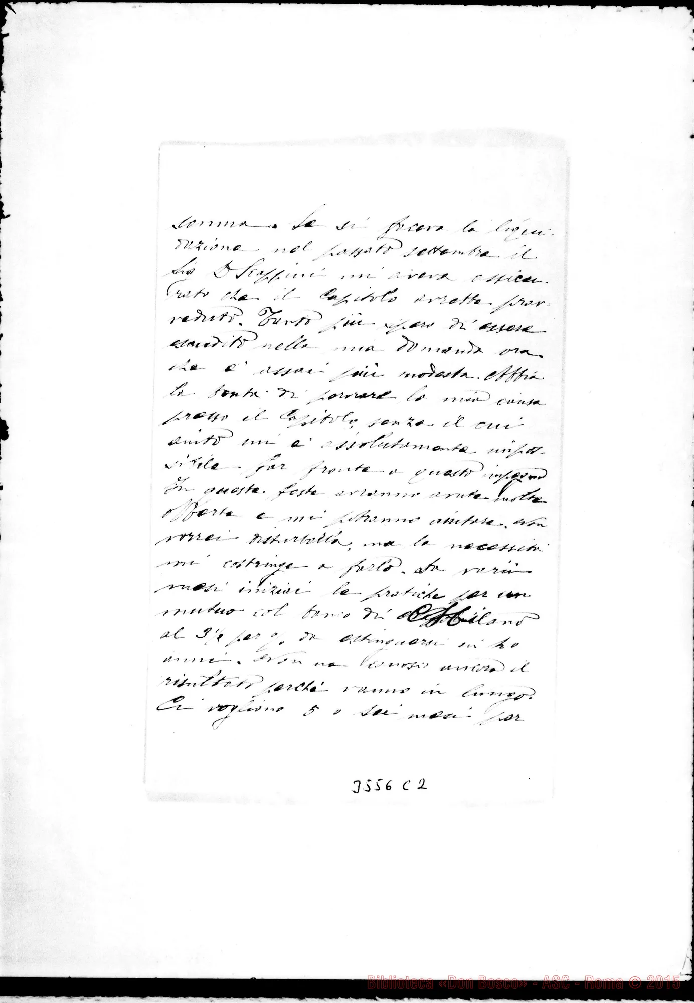 Fotogramma C 2 — Don Pietro Signorelli-Rev.mo Superiore. La Spezia, 26-05-1904 Autogr. Rinaldi