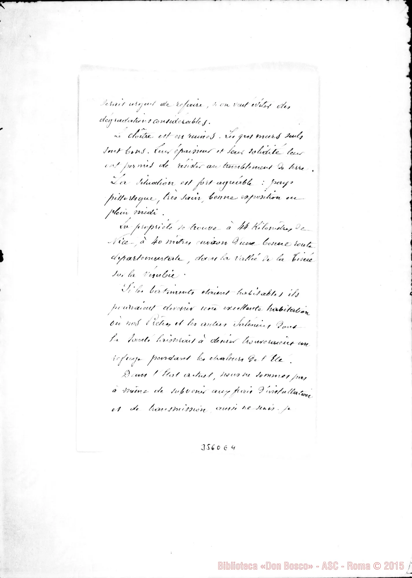 Fotogramma E 4 — Don Luigi Cartier-Don Rua. Nice, 30-10-1889 Autogr. Rua