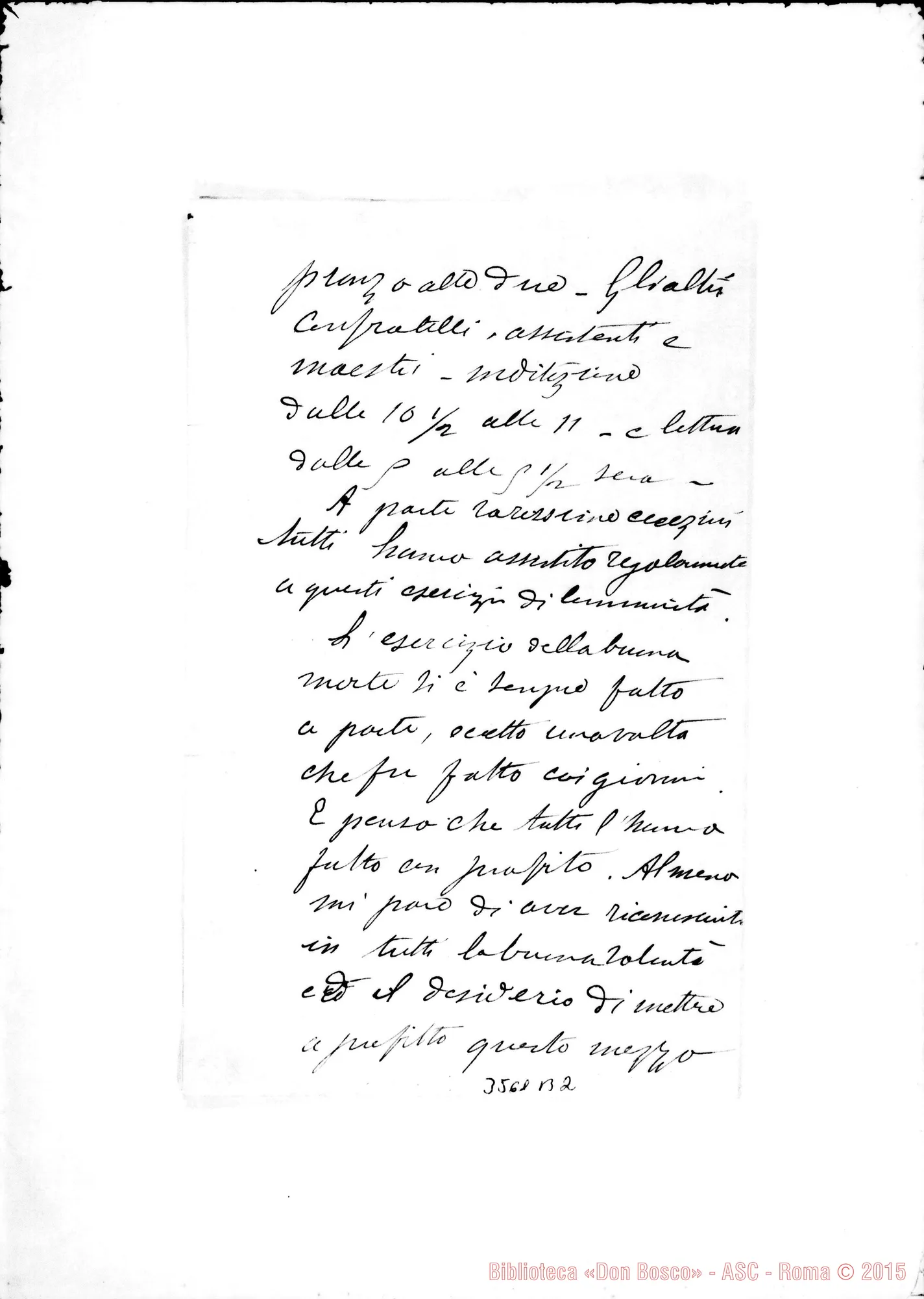 Fotogramma B 2 — Don Luigi Cartier-Don Rua. Nice, 16-11-1896 Autografi Rua