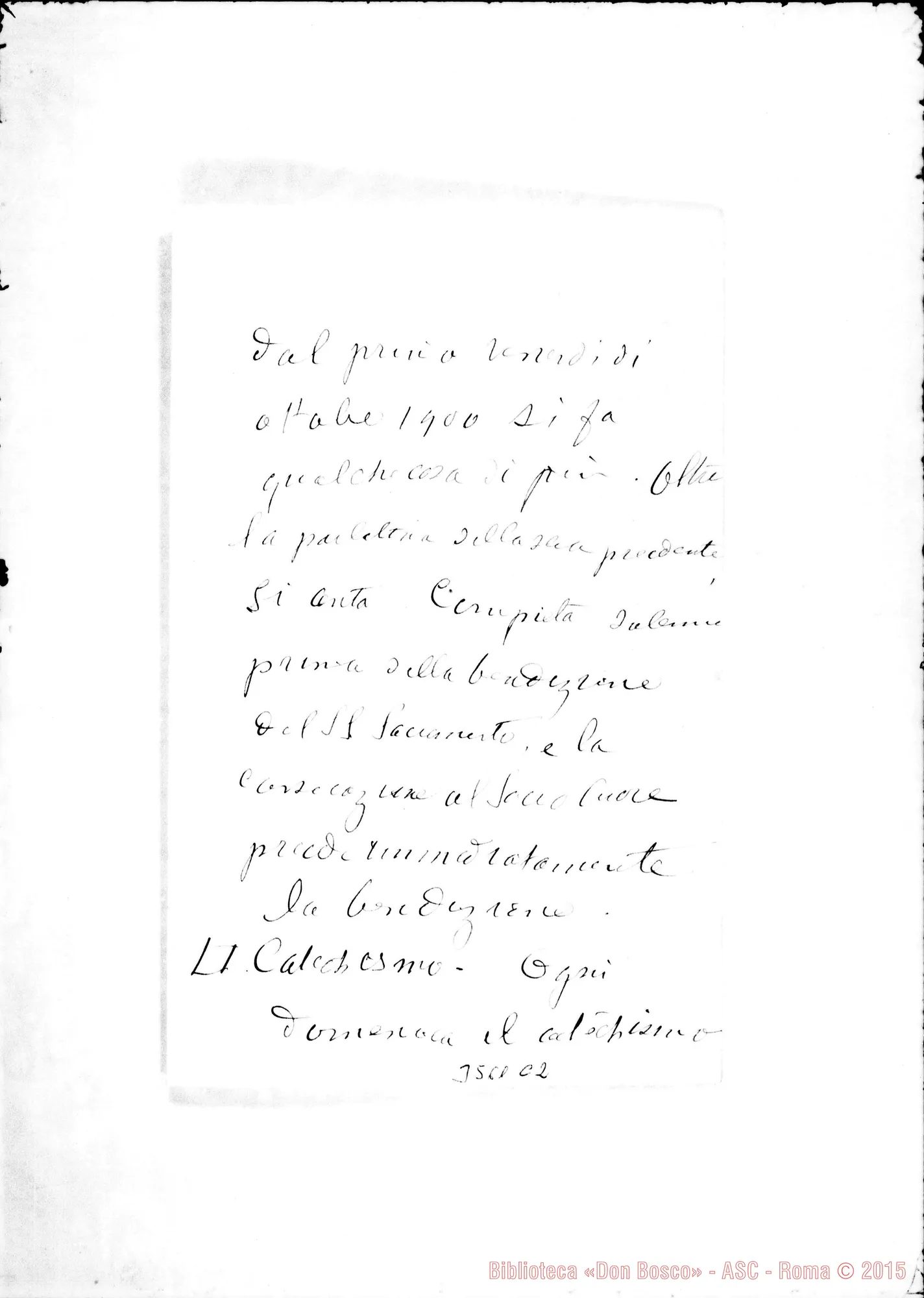 Fotogramma C 2 — Don Luigi Cartier-Don Rua. Nice, 22-03-1901 Autogr. Rua