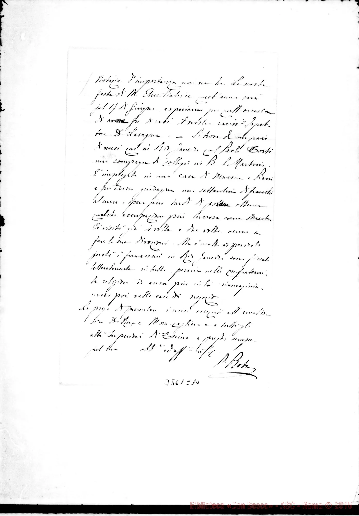Fotogramma E 10 — Don Pietro Rota-Don Lemoyne. Niterói, 19-05-1888