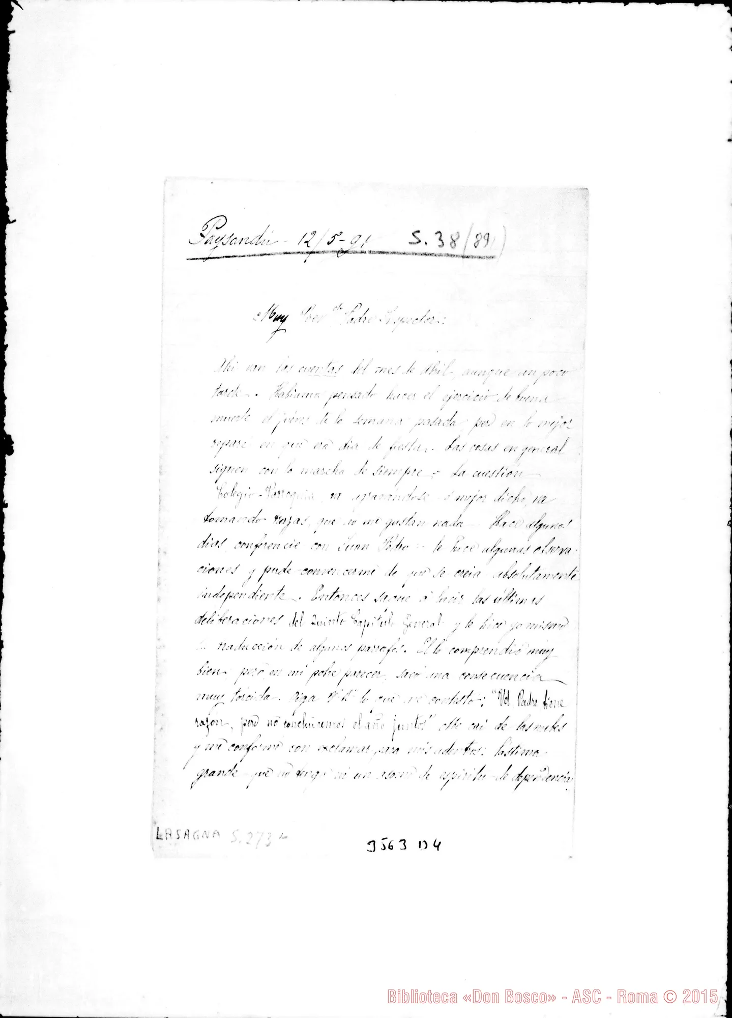 Fotogramma D 4 — Don Foglino-Ispettore. All. D. Lasagna L.-Mons. Cagliero