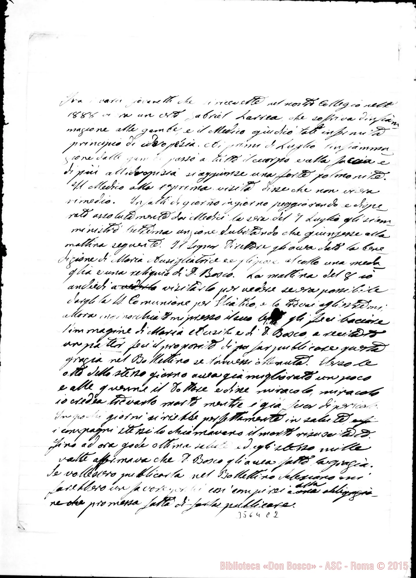 Fotogramma C 2 — Don Ciriaco Santinelli-Don Trione. Quito, 8-01-1890