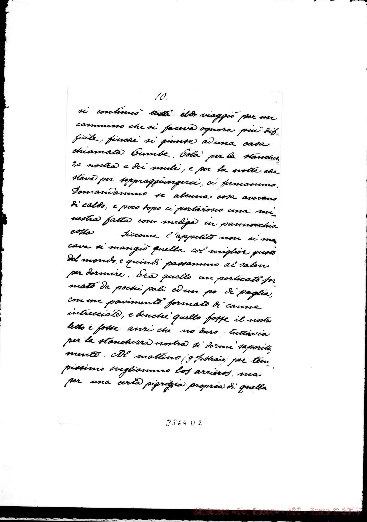 Fotogramma D 2 — Ch. Giuseppe Taricco-Direttore. Quito, 20-02-1890