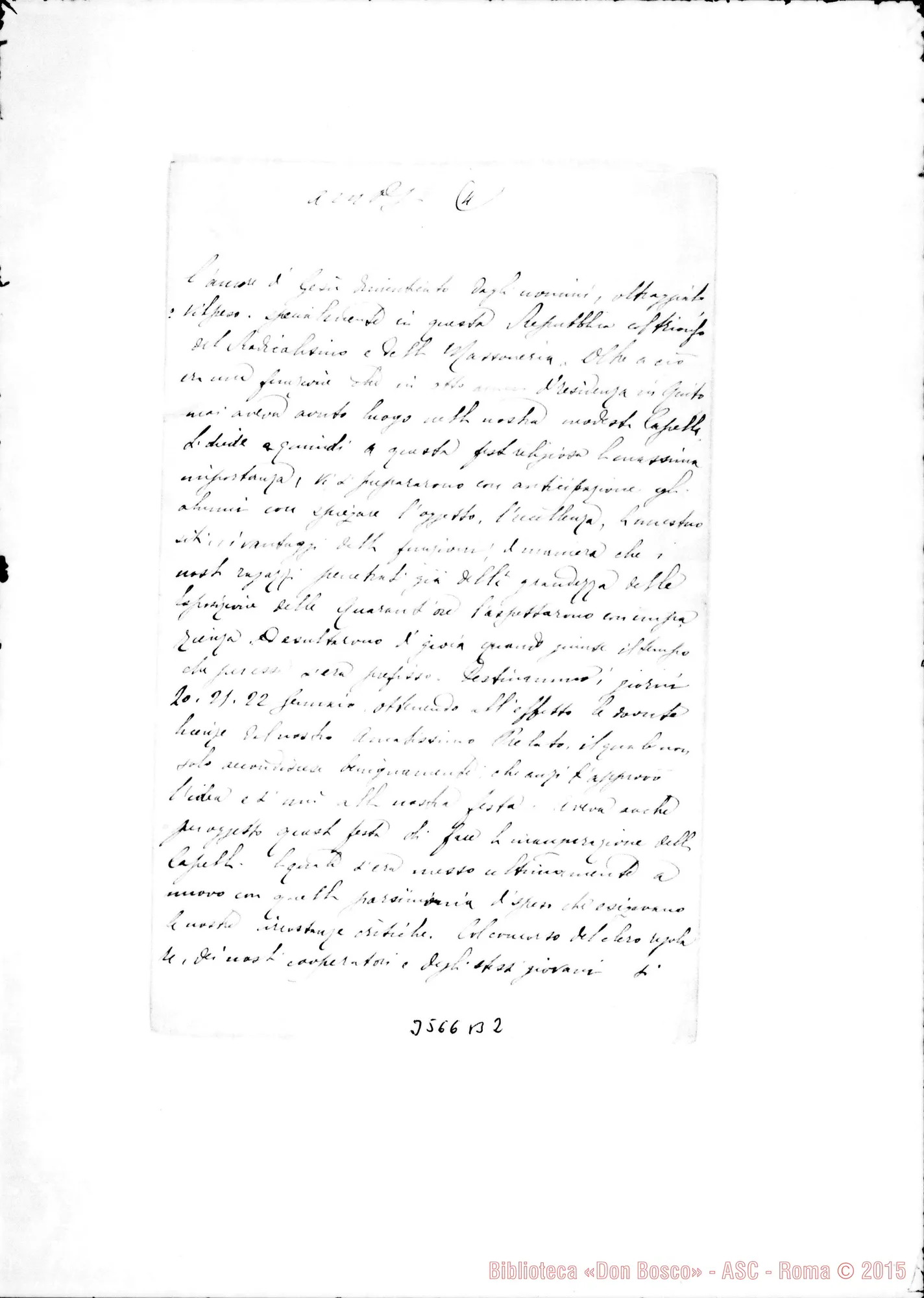 Fotogramma B 2 — Don Guido Rocca-Don Rua. Quito, 22-02-1896 Autogr. Rua