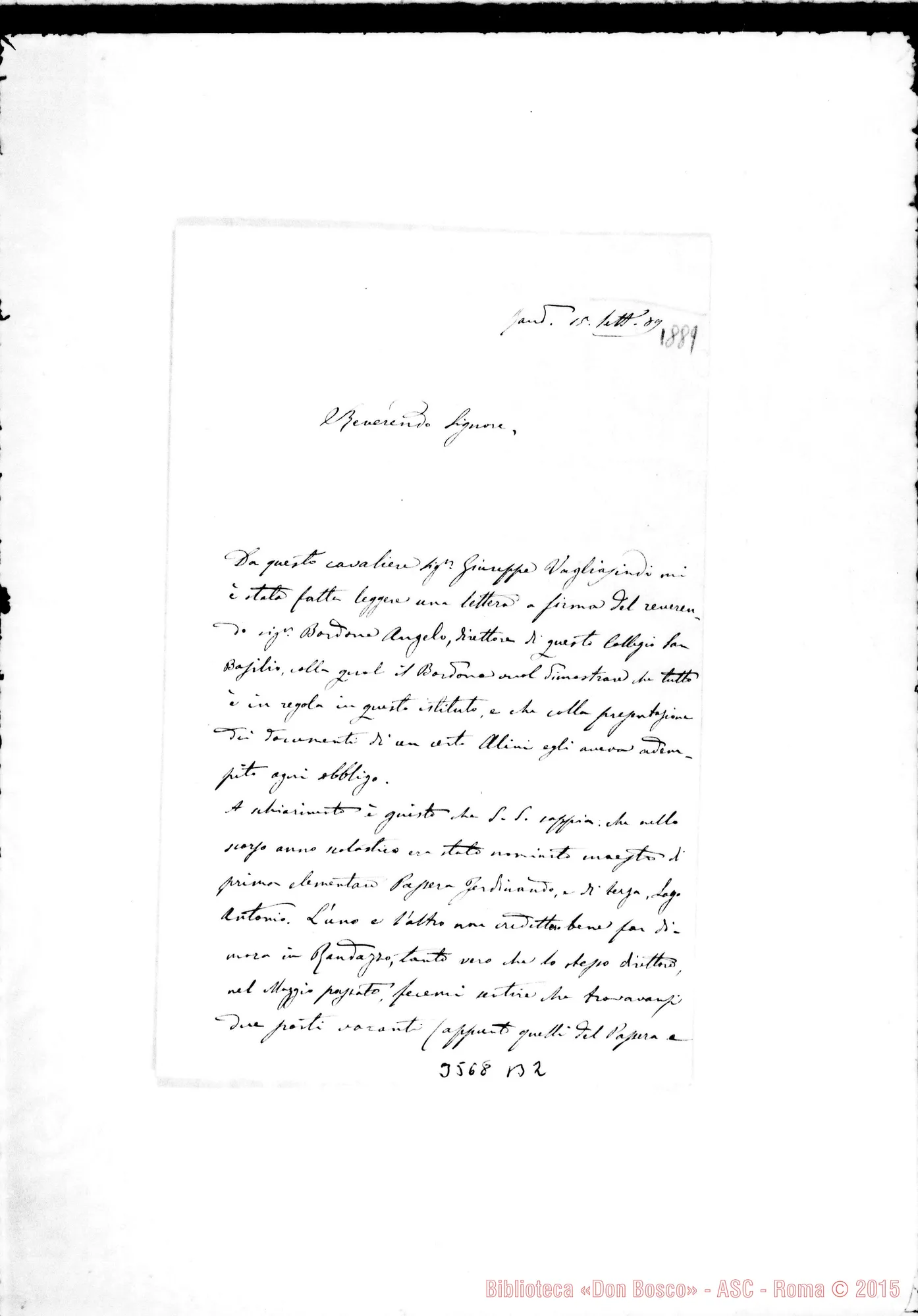 Fotogramma B 2 — Polizzi, sindaco-Rev.mo Sig. Randazzo, 15-09-1889