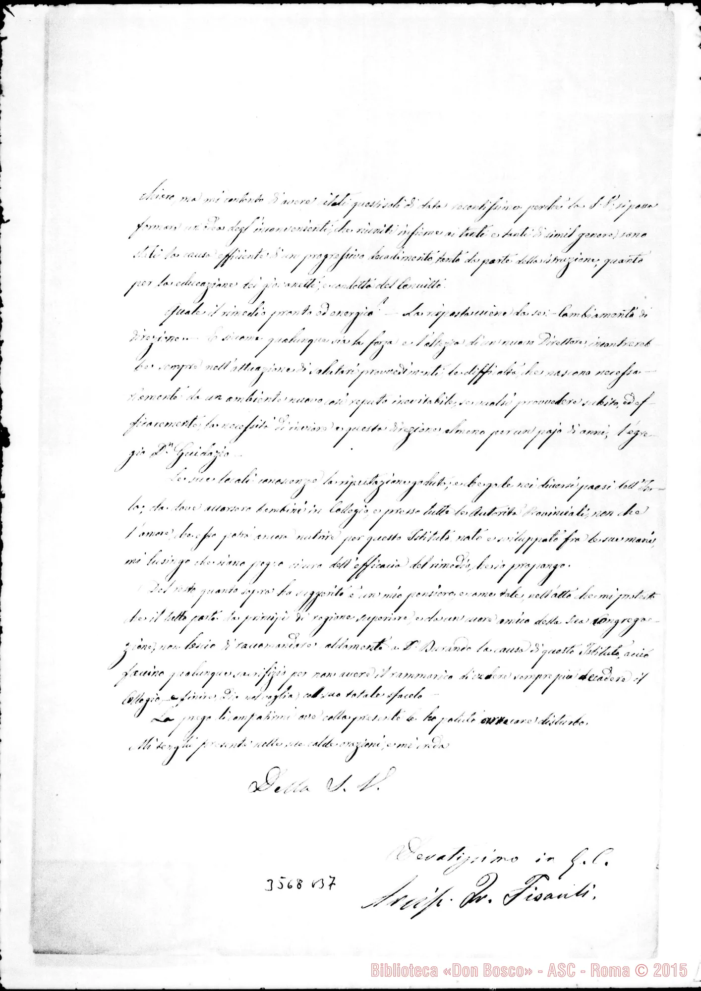 Fotogramma B 7 — Don Fisauli arcip.-Rev.do Sig. Randazzo, 20-09-1889