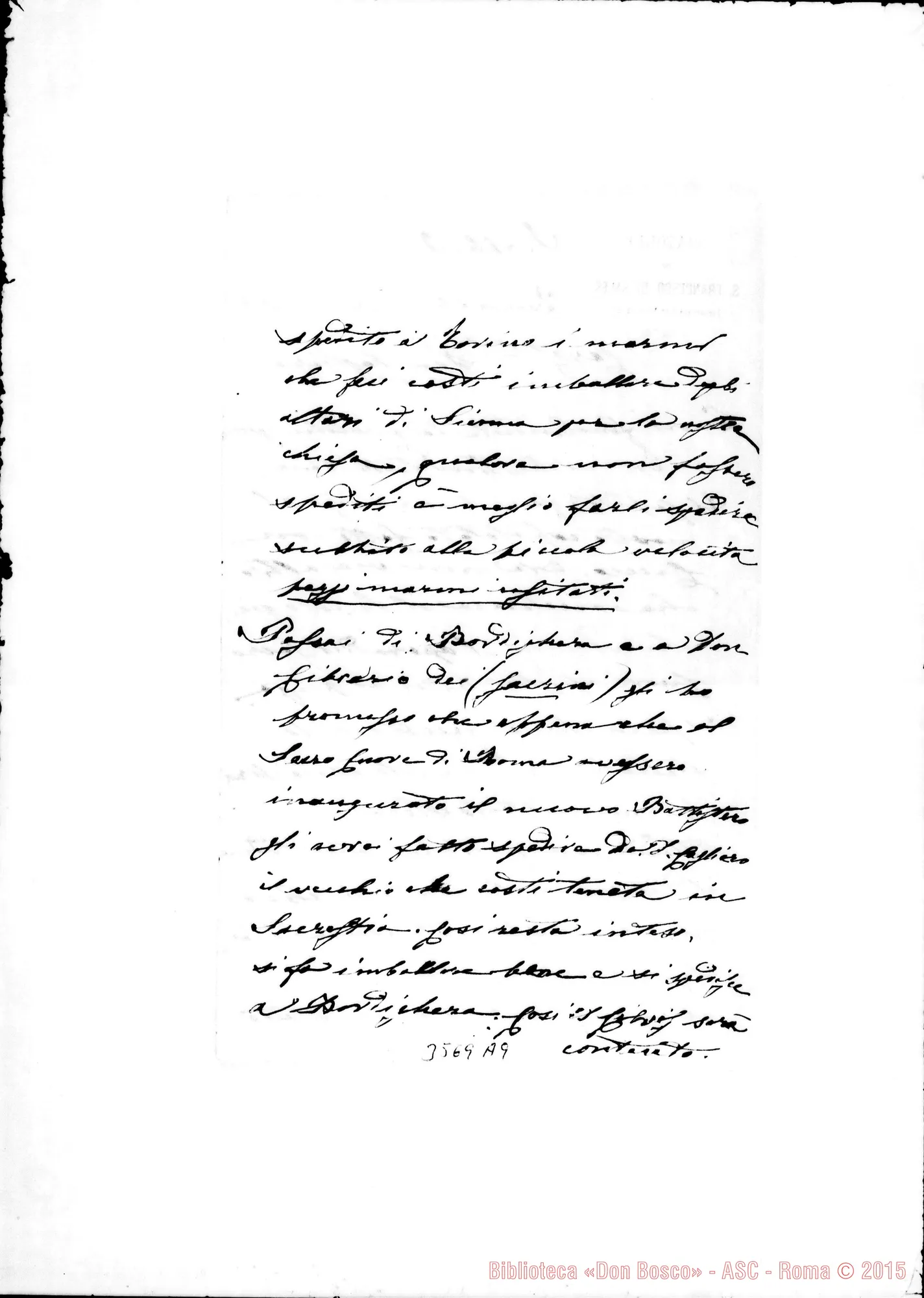 Fotogramma A 9 — Don Antonio Sala-Don Cagliero Cesare. Torino, 10-03-1890