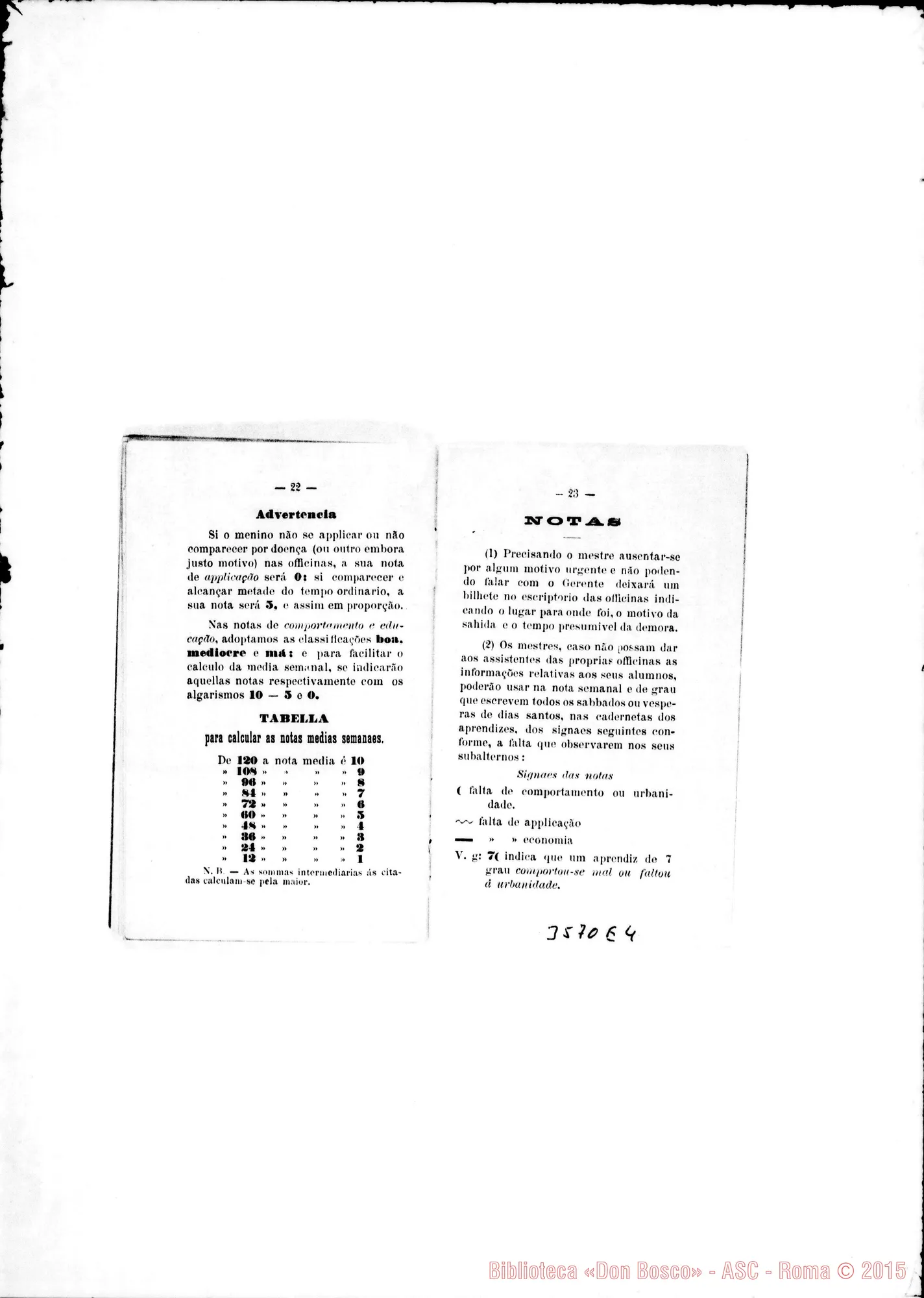 Fotogramma E 4 — «Regulamento dos Mestres de Officina». Stampato 1902