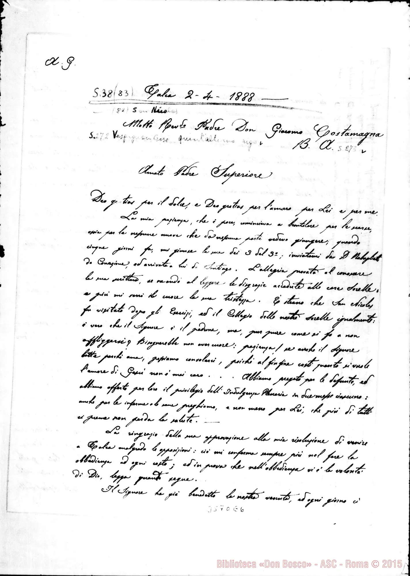 Fotogramma E 6 — Talea: Don Tomatis-Don Giacomo Costamagna. Talea, 2-04-1888