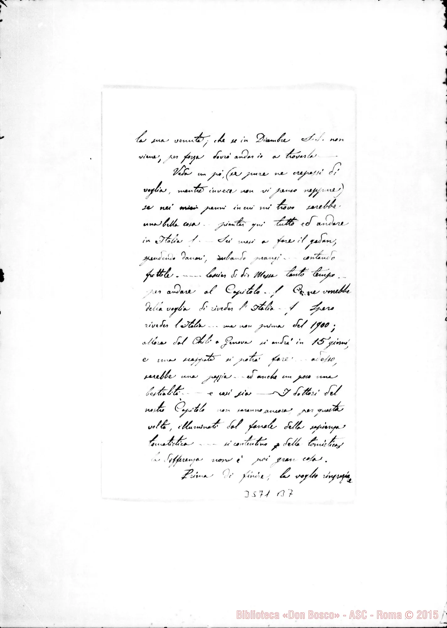 Fotogramma B 7 — Don Domenico Tomatis-Monsignore. Talea, 4-07-1889