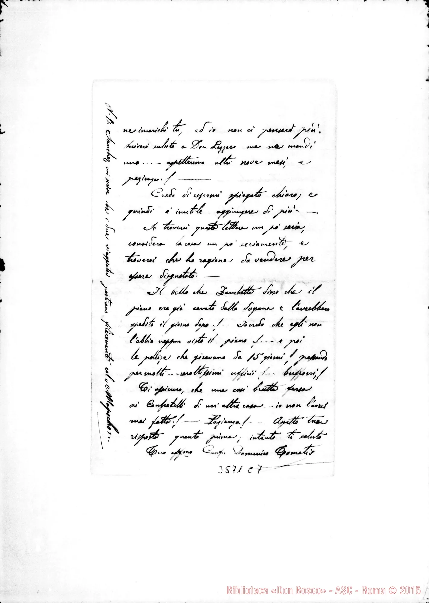 Fotogramma C 7 — Don Tomatis-Don Scavini. Talea, 28-01-1890