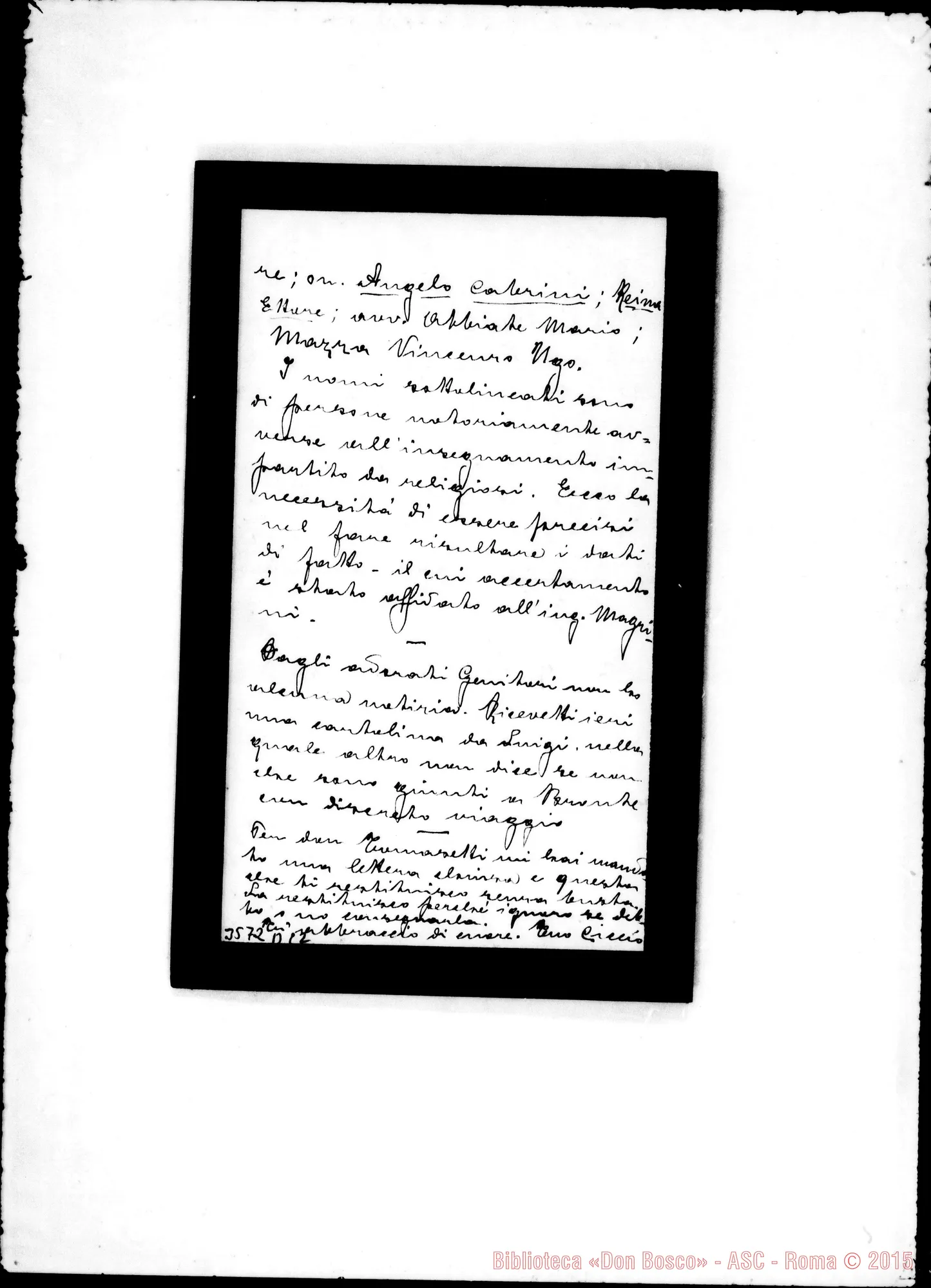 Fotogramma D 12 — Avv. Frane. Gusmano-Don Gusmano. Roma, 13-05-1907