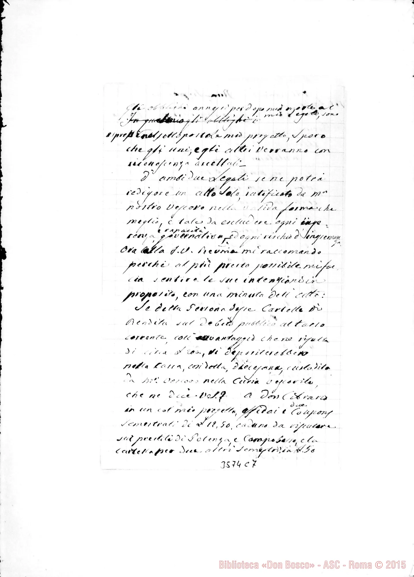 Fotogramma C 7 — Can. Cassini Antonio-Don Rua. Luglio 1889