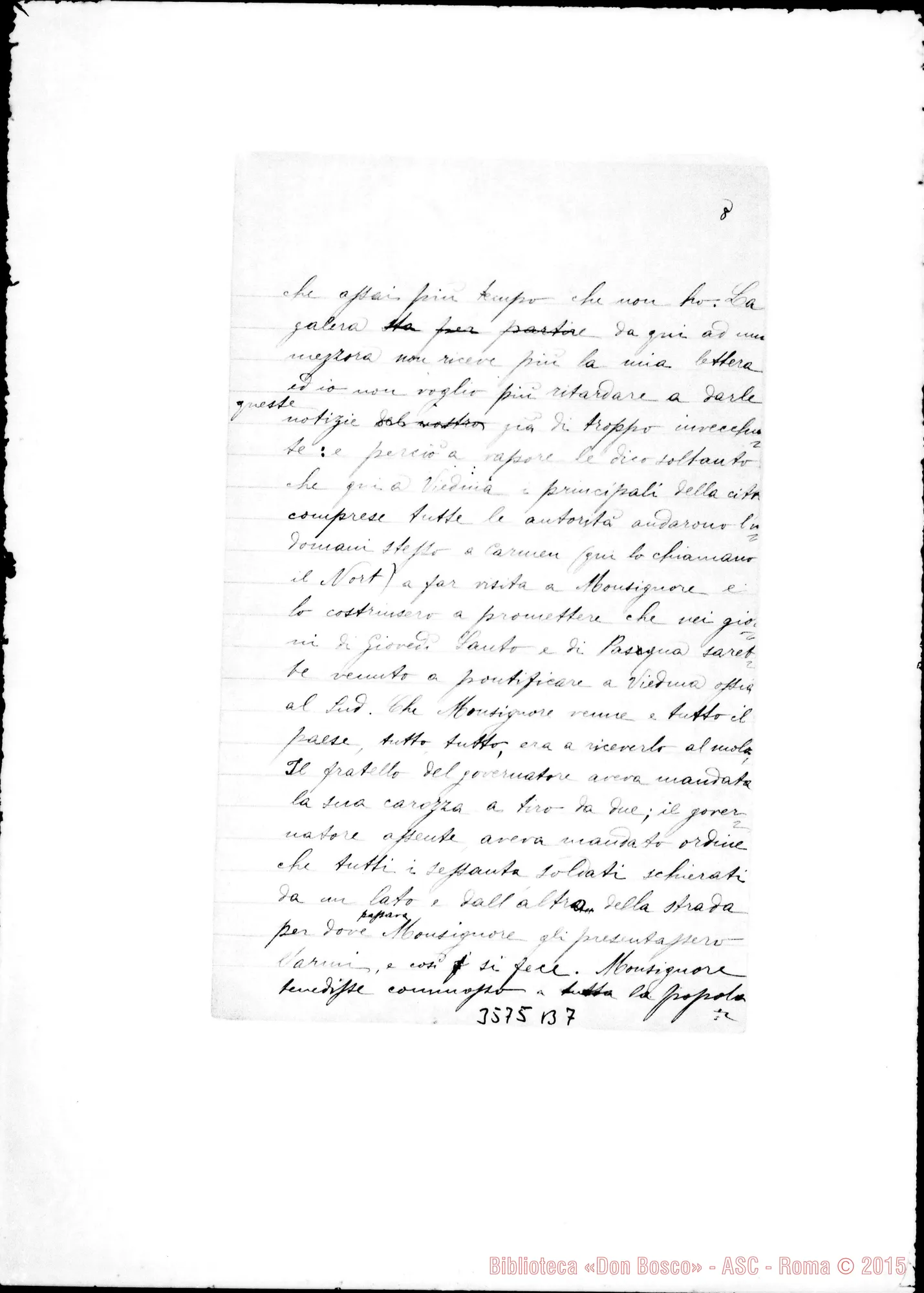 Fotogramma B 7 — Viedma: Don Agosta Francesco-Don Lazzero. Viedma,23-04-1889