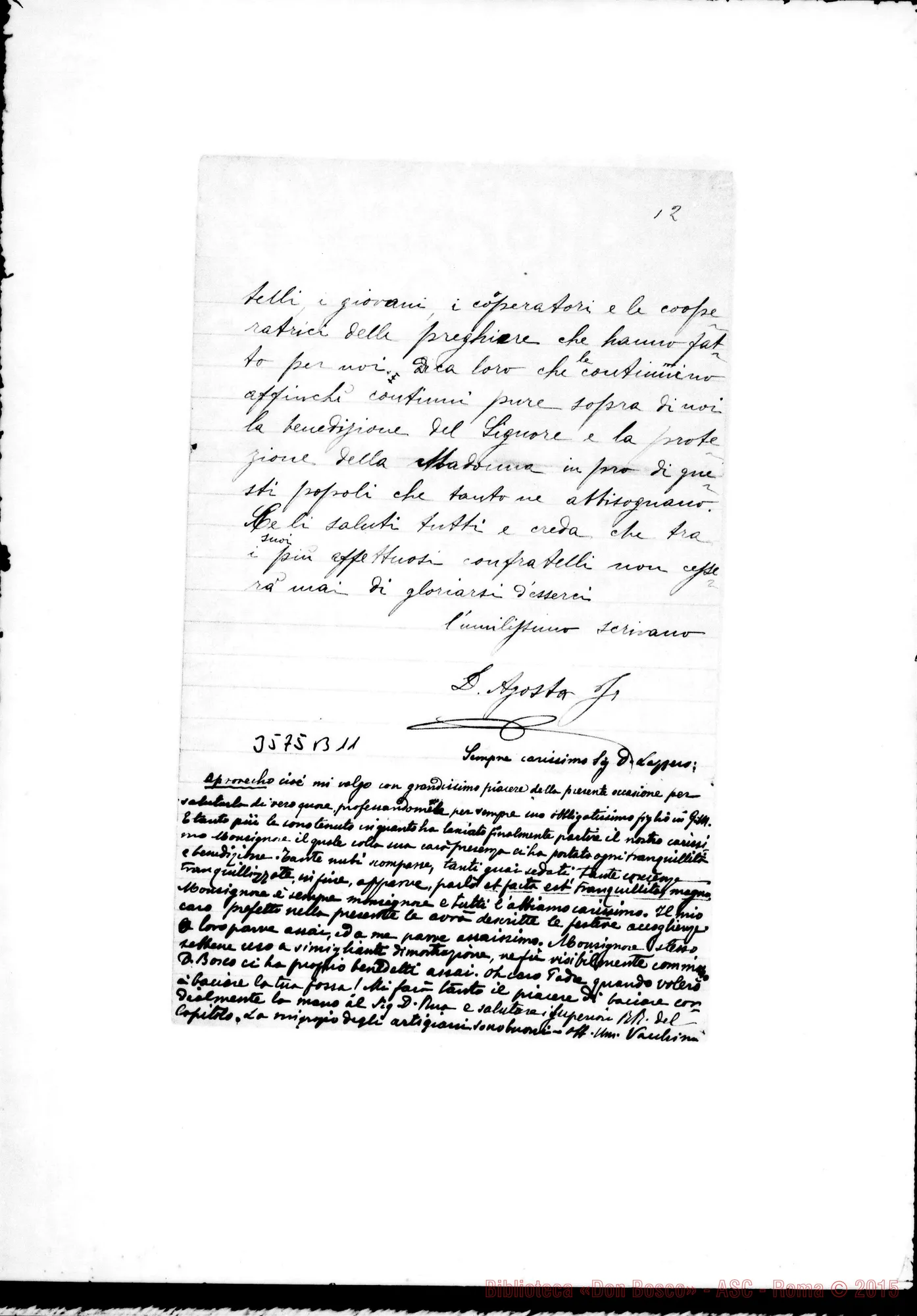 Fotogramma B 11 — Viedma: Don Agosta Francesco-Don Lazzero. Viedma,23-04-1889