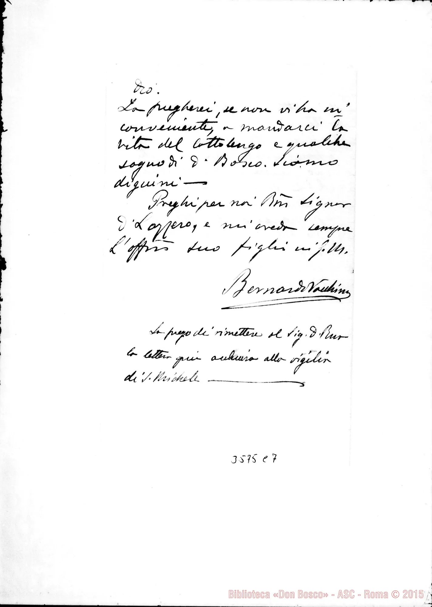 Fotogramma C 7 — Don Bernardo Vacchina-Don Lazzero. Viedma, 12-08-1891
