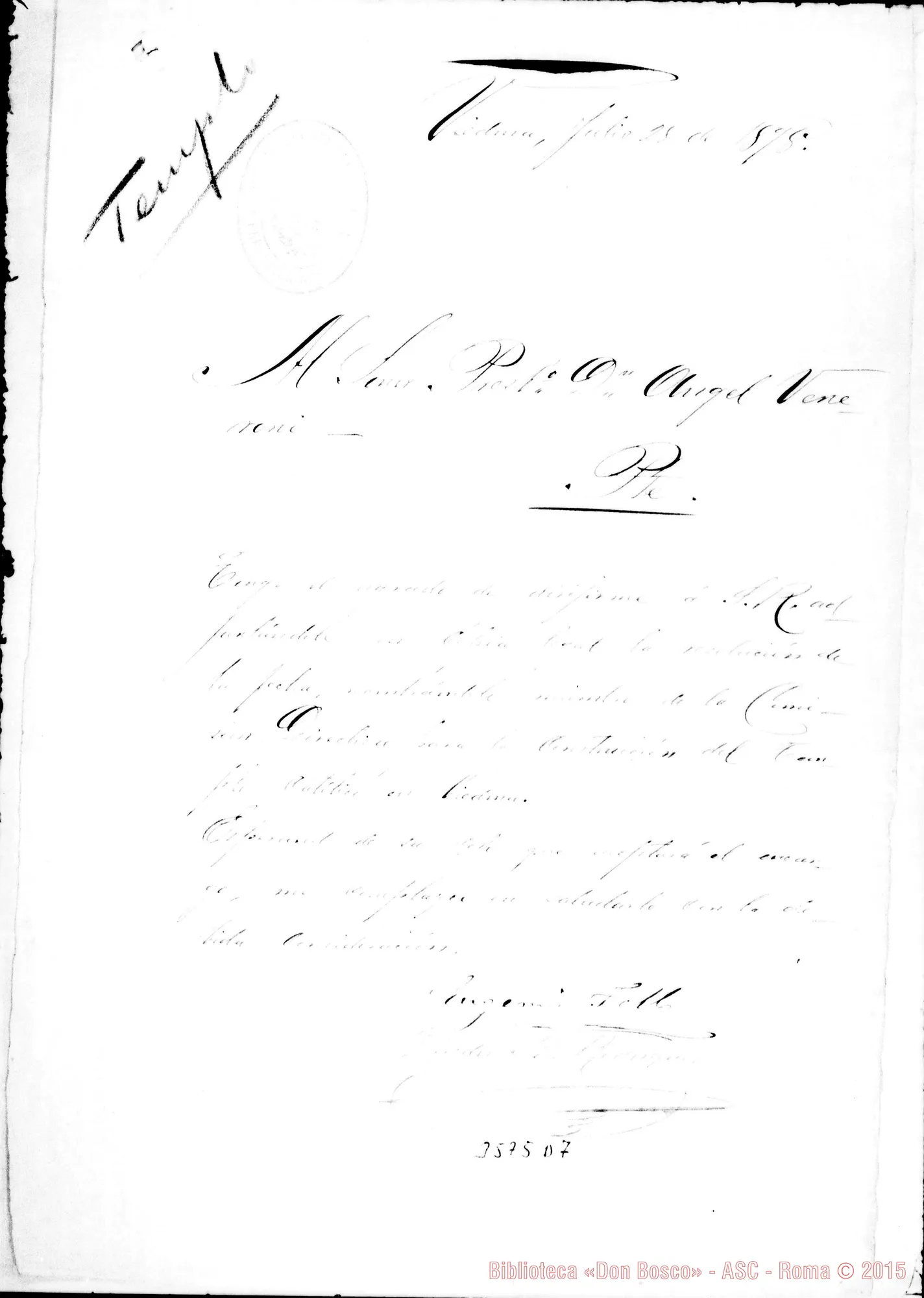 Fotogramma D 7 — Lindor B. Rodríguez-Don Angelo Veneroni. Viedma, 28-07-1898