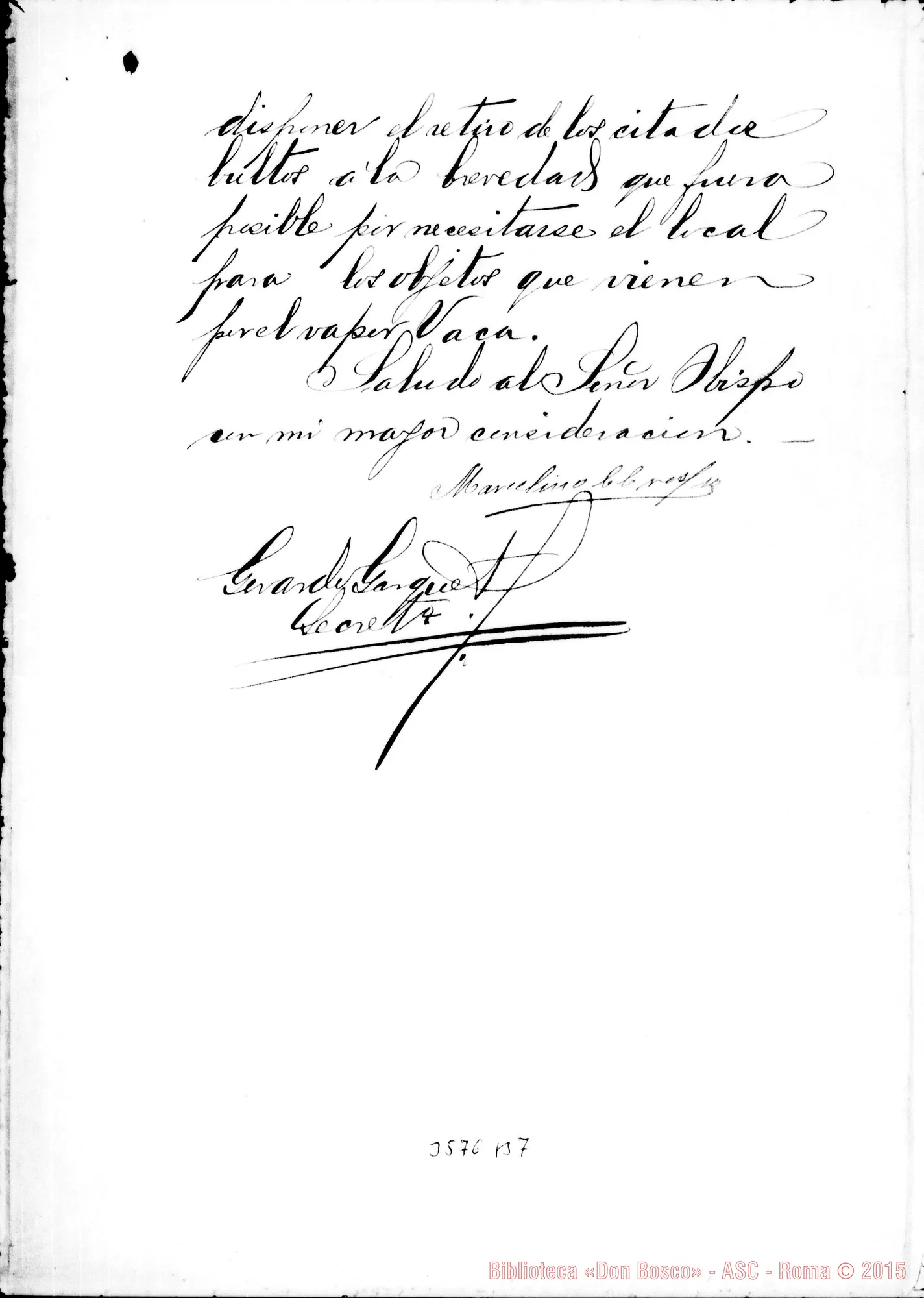 Fotogramma B 7 — A Mons. Cagliero dalla Commissione di aiuti. Patagones, 15-08-1899