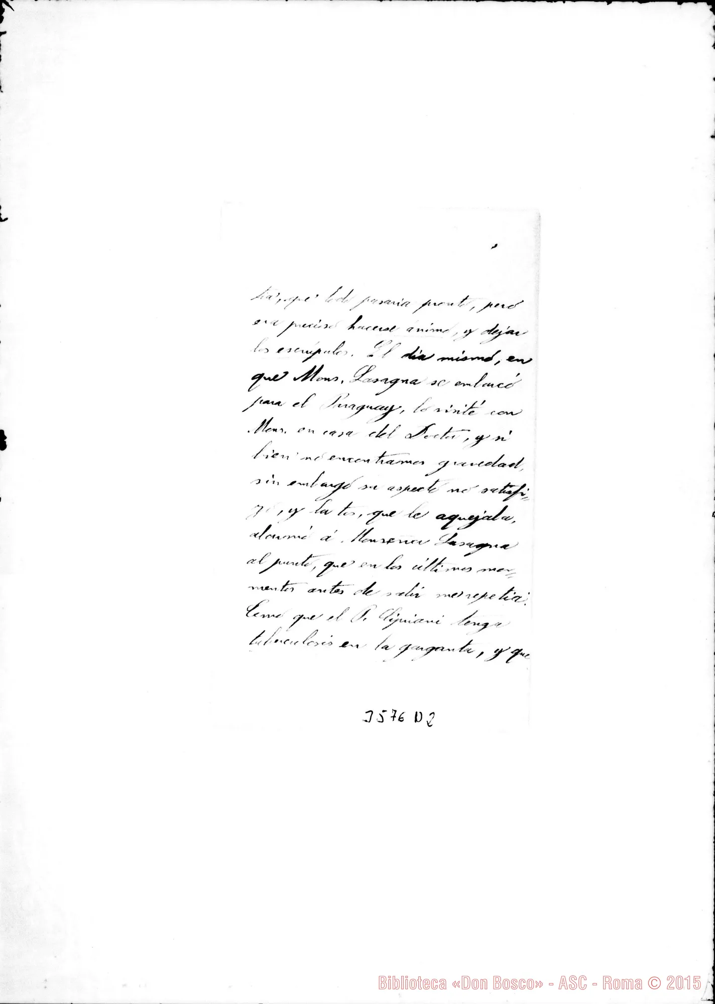 Fotogramma D 2 — Don Amborgio Turriccia-Rev.do Mons. Villa Colón, 14-06-1894