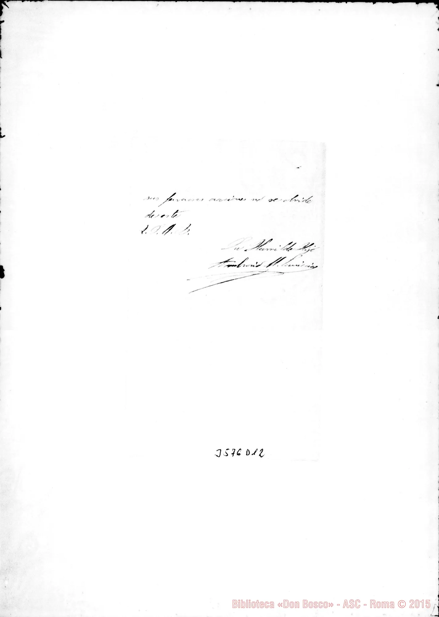 Fotogramma D 12 — Don Amborgio Turriccia-Rev.do Mons. Villa Colón, 14-06-1894