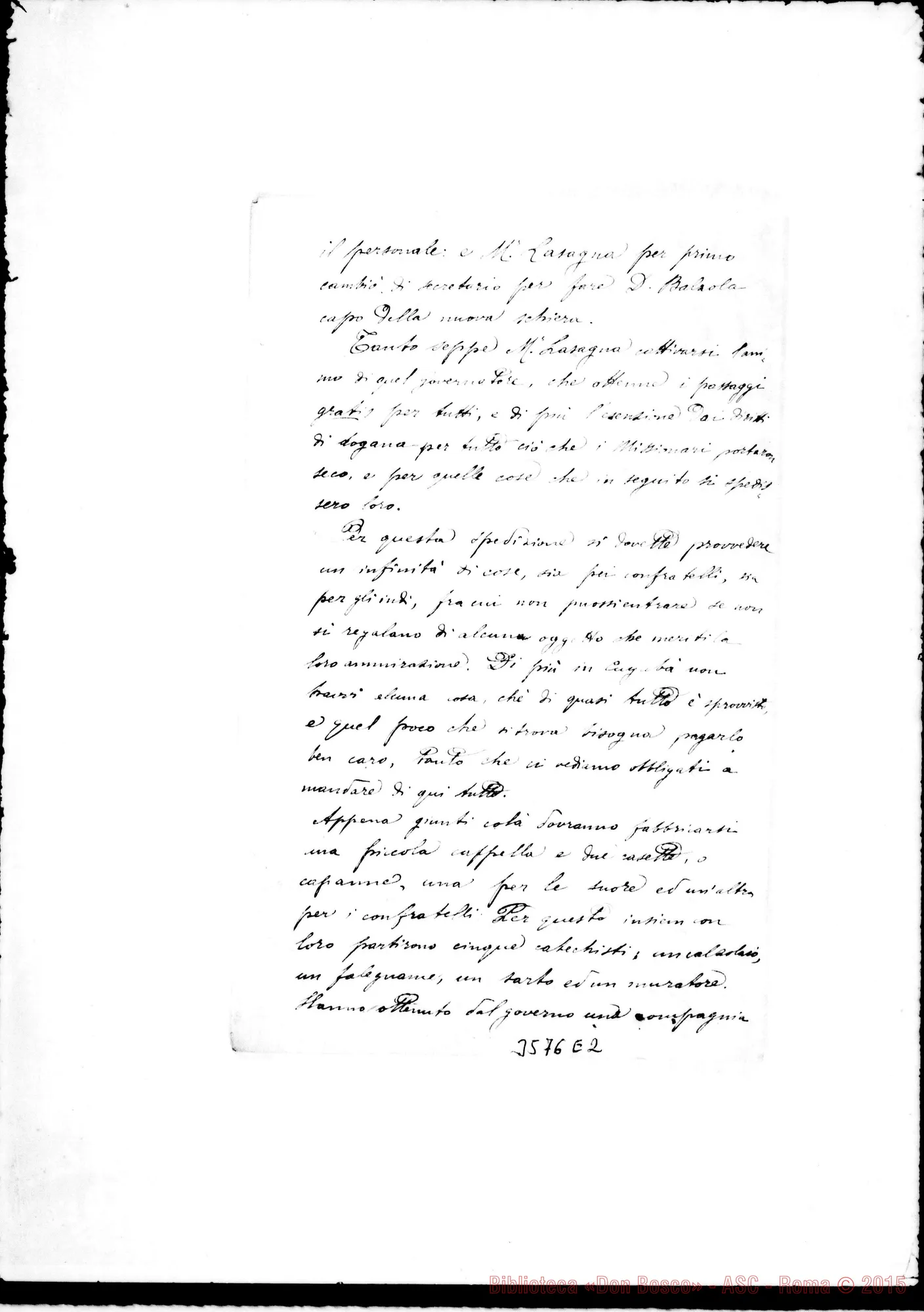 Fotogramma E 2 — Don Ambrogio Turriccia-Don Rua. Villa Colón, marzo 1895. Autogr. Rua