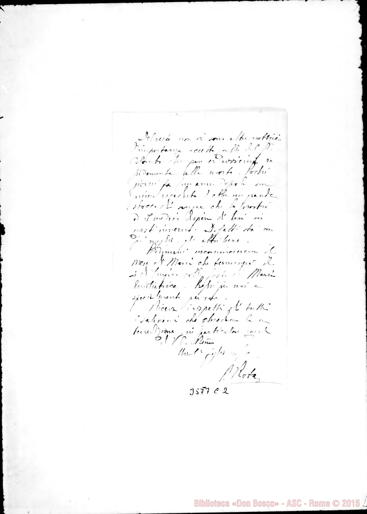 Fotogramma C 2 — Don Pietro Rota-Mons. Villa Colón, 2-05-1899