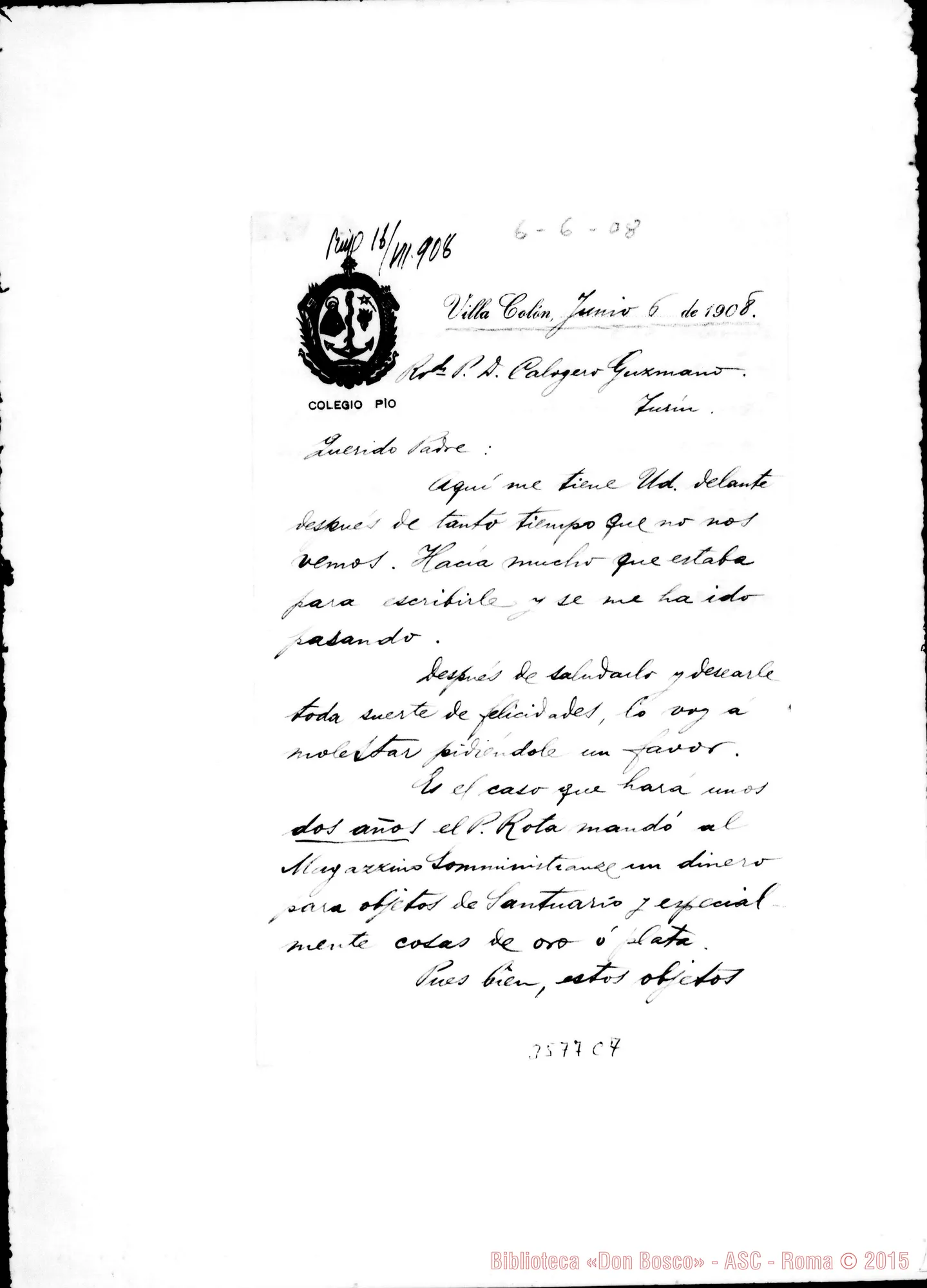 Fotogramma C 7 — Don Juan de Dios Moratorio-Don Gusmano. Villa Colón, 6-06-1908