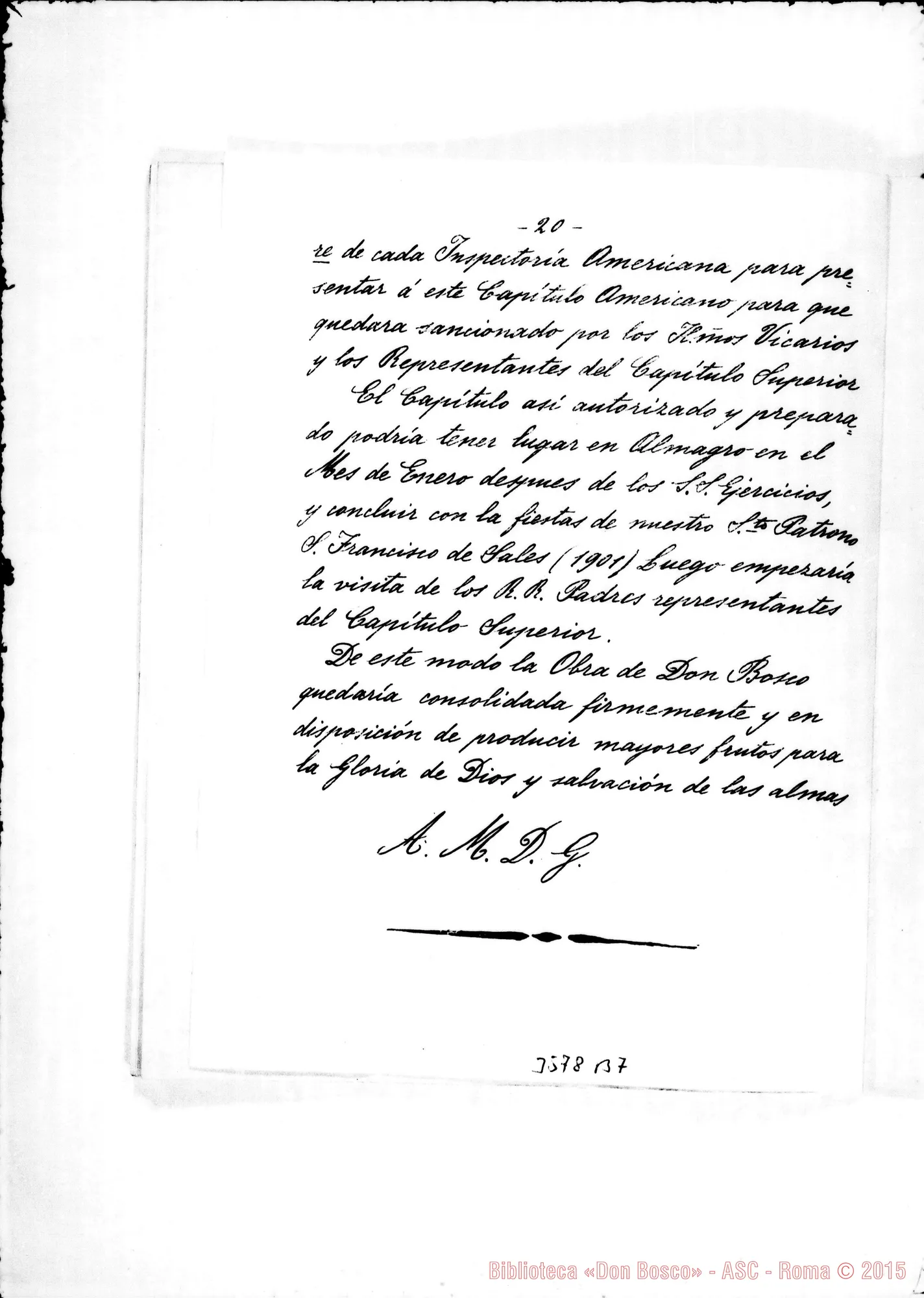 Fotogramma B 7 — XXV Aniversario de la Obra de Don Bosco en América. 1902