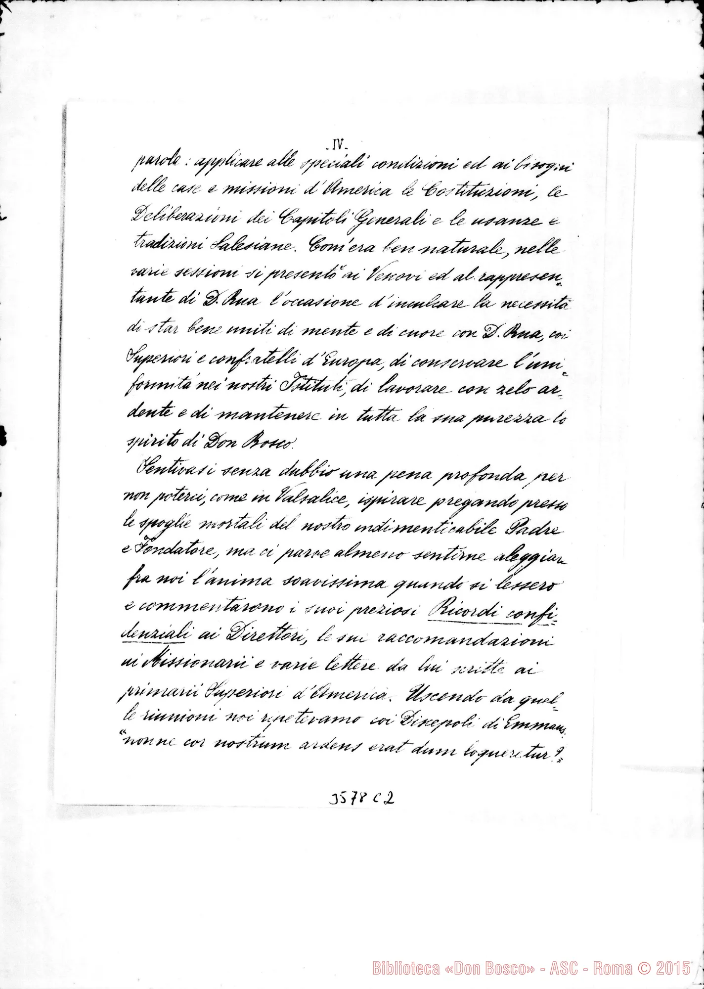 Fotogramma C 2 — Atti del Primo Capitolo Generale Americano. Almagro, 1902
