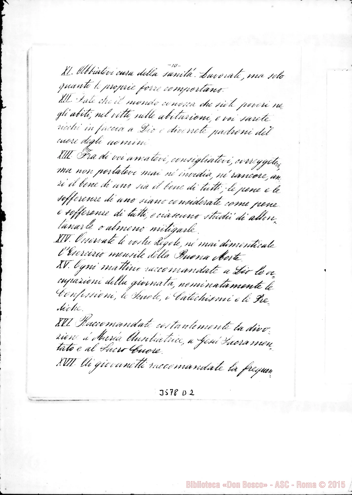 Fotogramma D 2 — Atti del Primo Capitolo Generale Americano. Almagro, 1902