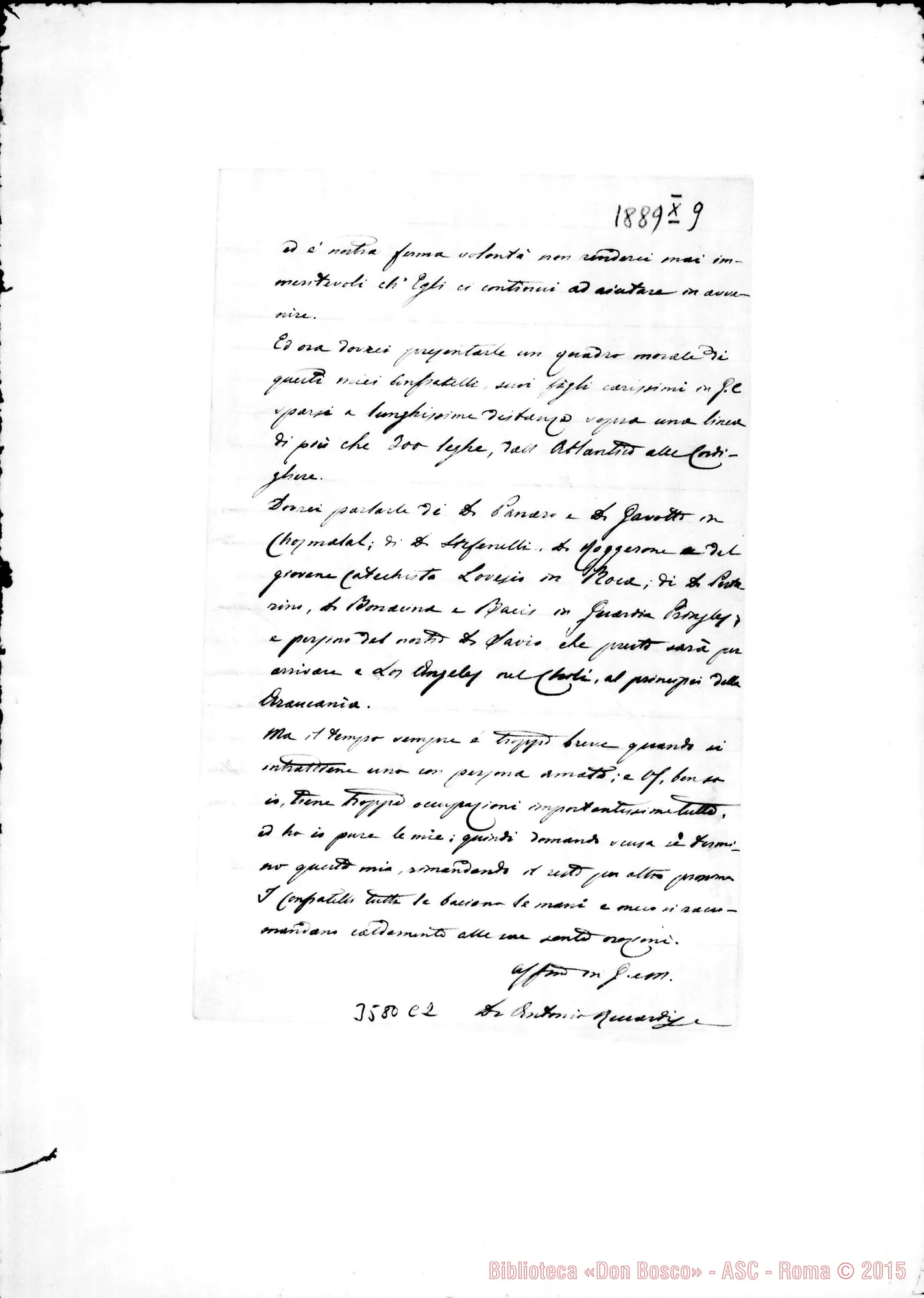Fotogramma C 2 — Don Riccardi-Don Rua. Patagones, 9-10-1889