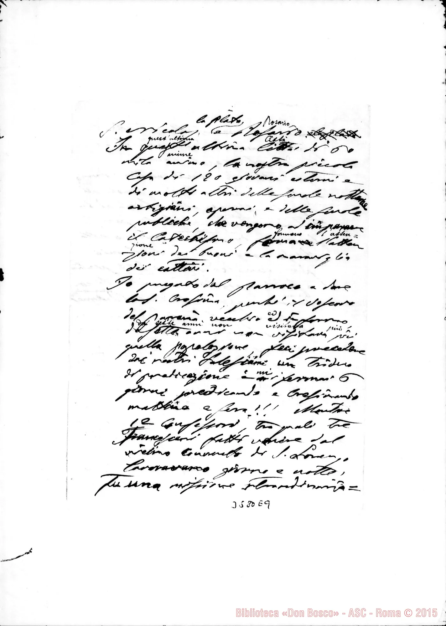 Fotogramma E 9 — Mons. Cagliero-Don Rua. Villa Colón, 22-07-1890
