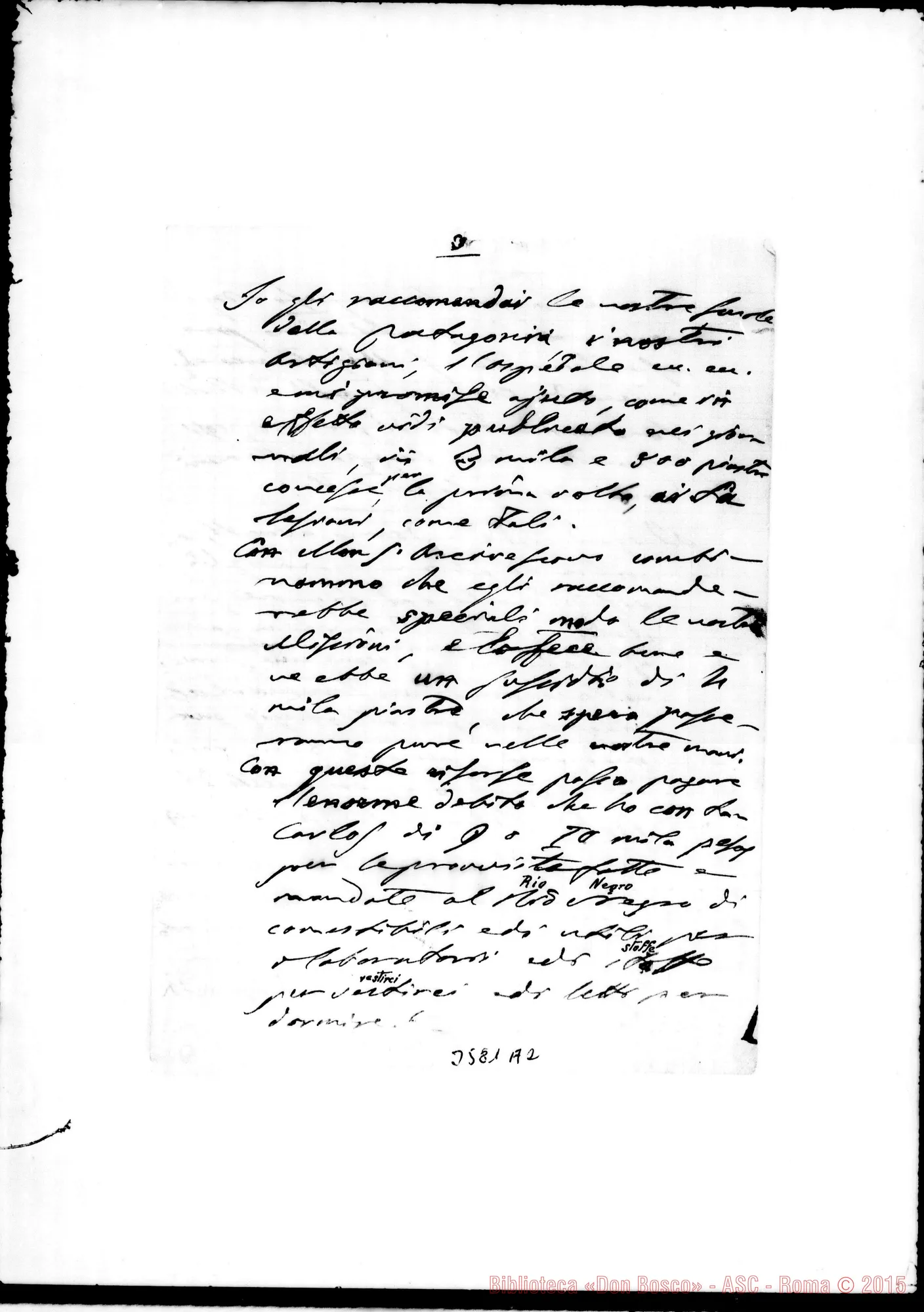 Fotogramma A 2 — Mons. Cagliero-Don Rua. Villa Colón, 22-07-1890