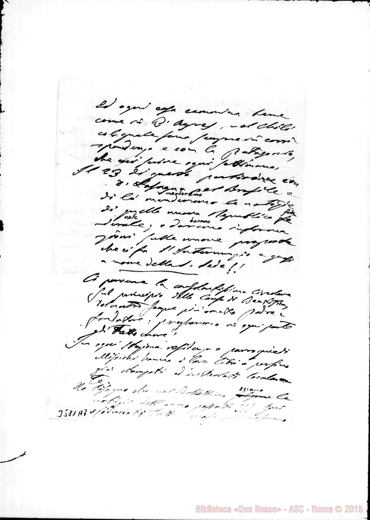 Fotogramma A 7 — Mons. Cagliero-Don Rua. Villa Colón, 22-07-1890