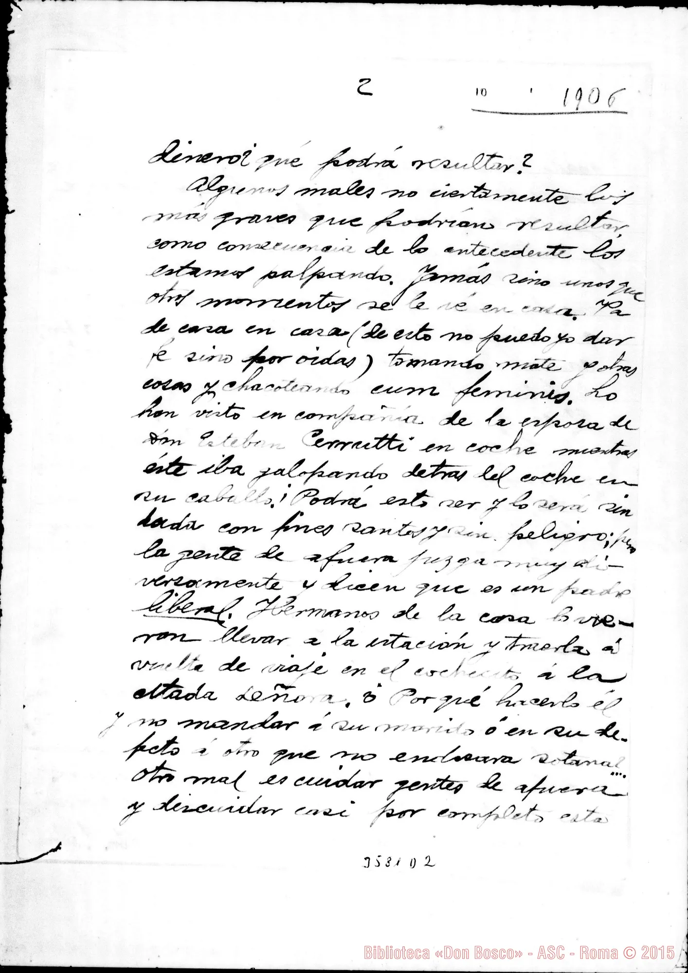 Fotogramma D 2 — Don Gennaro Alonso-Don Estefano Pagliere. Roca, 10-01-1906