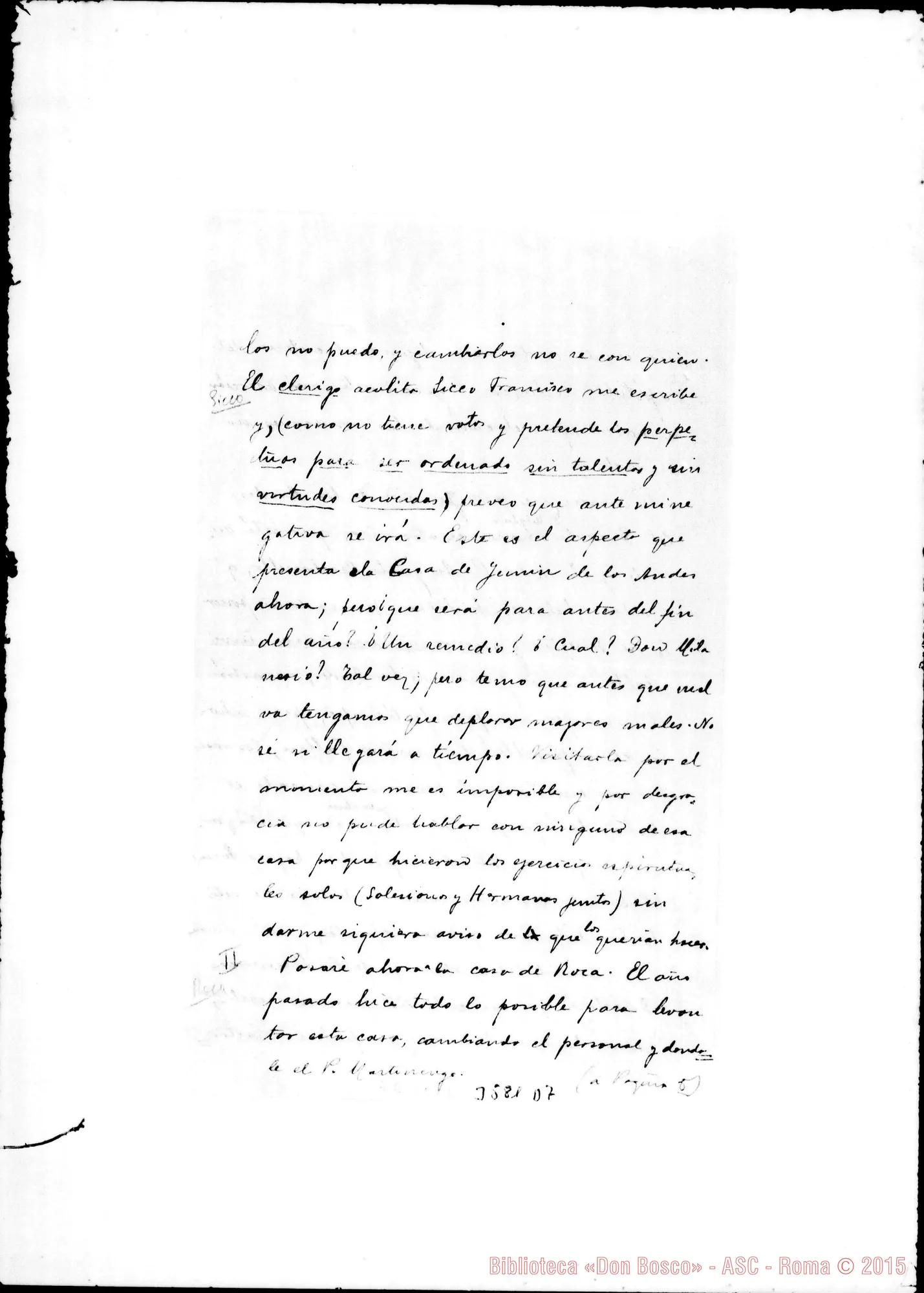 Fotogramma D 7 — Don Pagliere-Capitolo Generale. Almagro, 5-03-1906 Autogr. Rinaldi