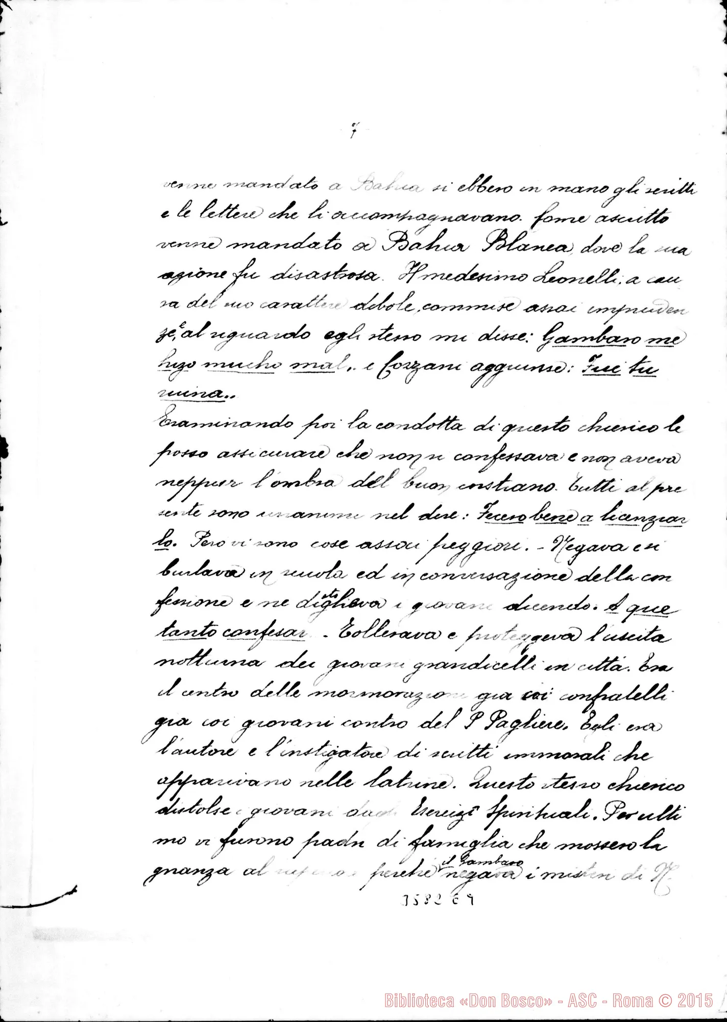 Fotogramma E 9 — Don Bottino Bernardo-Don Albera. Roca, 21-03-1909