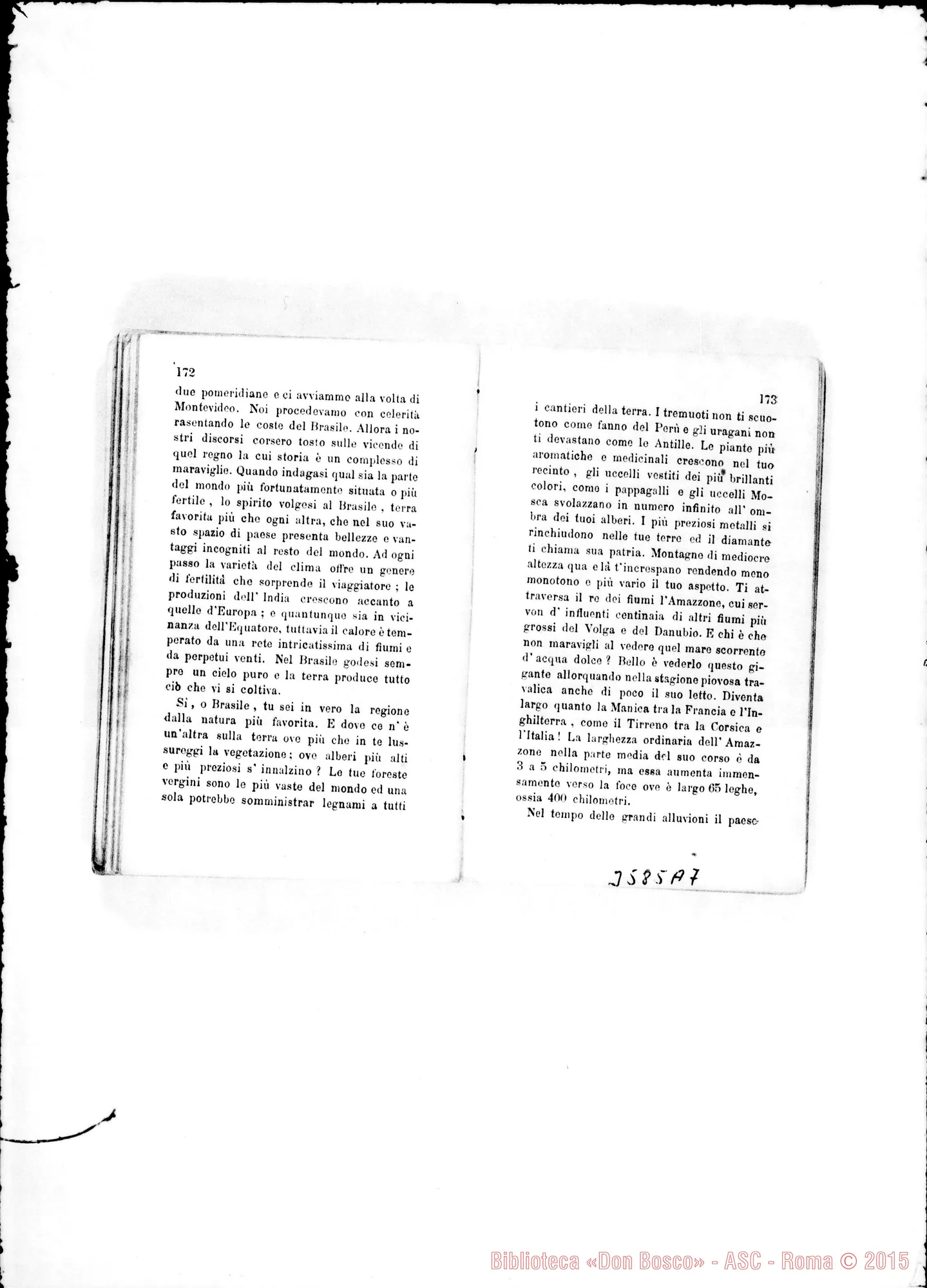Fotogramma A 7 — Don Chiala Cesare: raccolta di lettere di missionari. Stampato 1876
