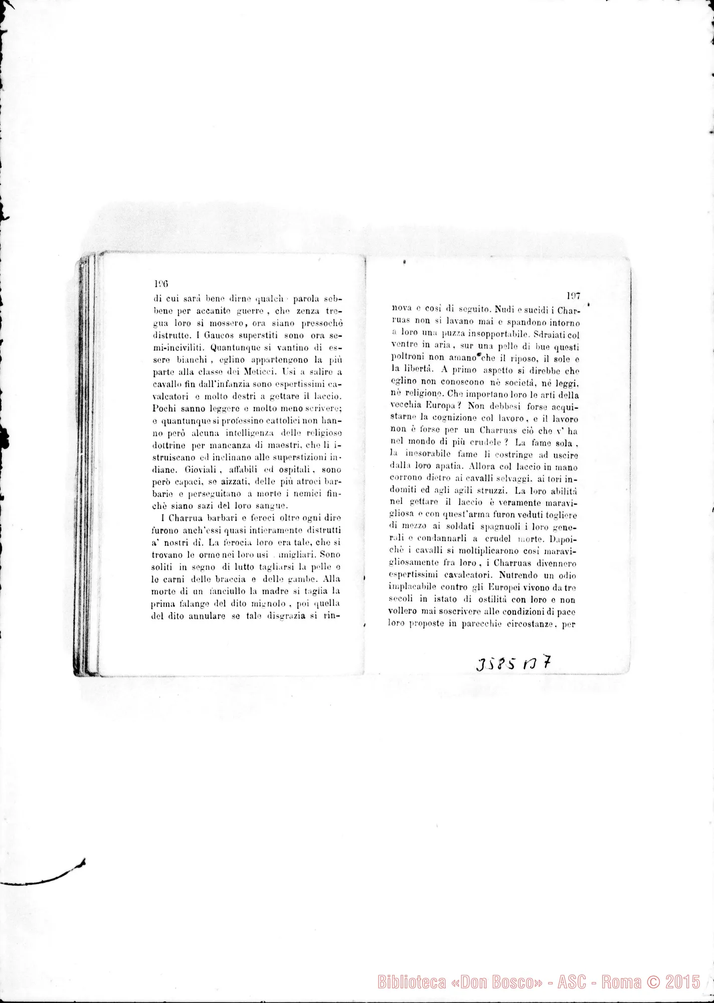 Fotogramma B 7 — Don Chiala Cesare: raccolta di lettere di missionari. Stampato 1876