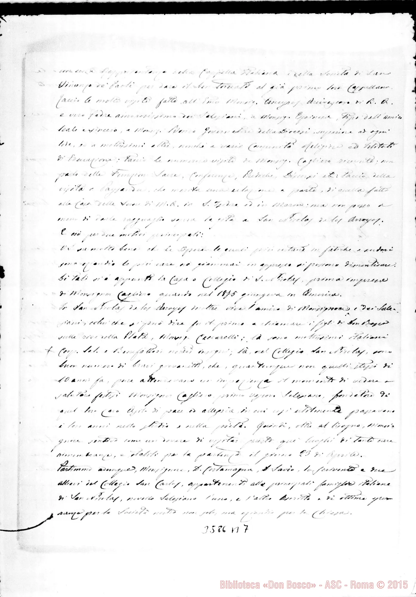 Fotogramma B 7 — Lettera A Don Bonetti, senza firma. Buenos Aires, 23-05-1881