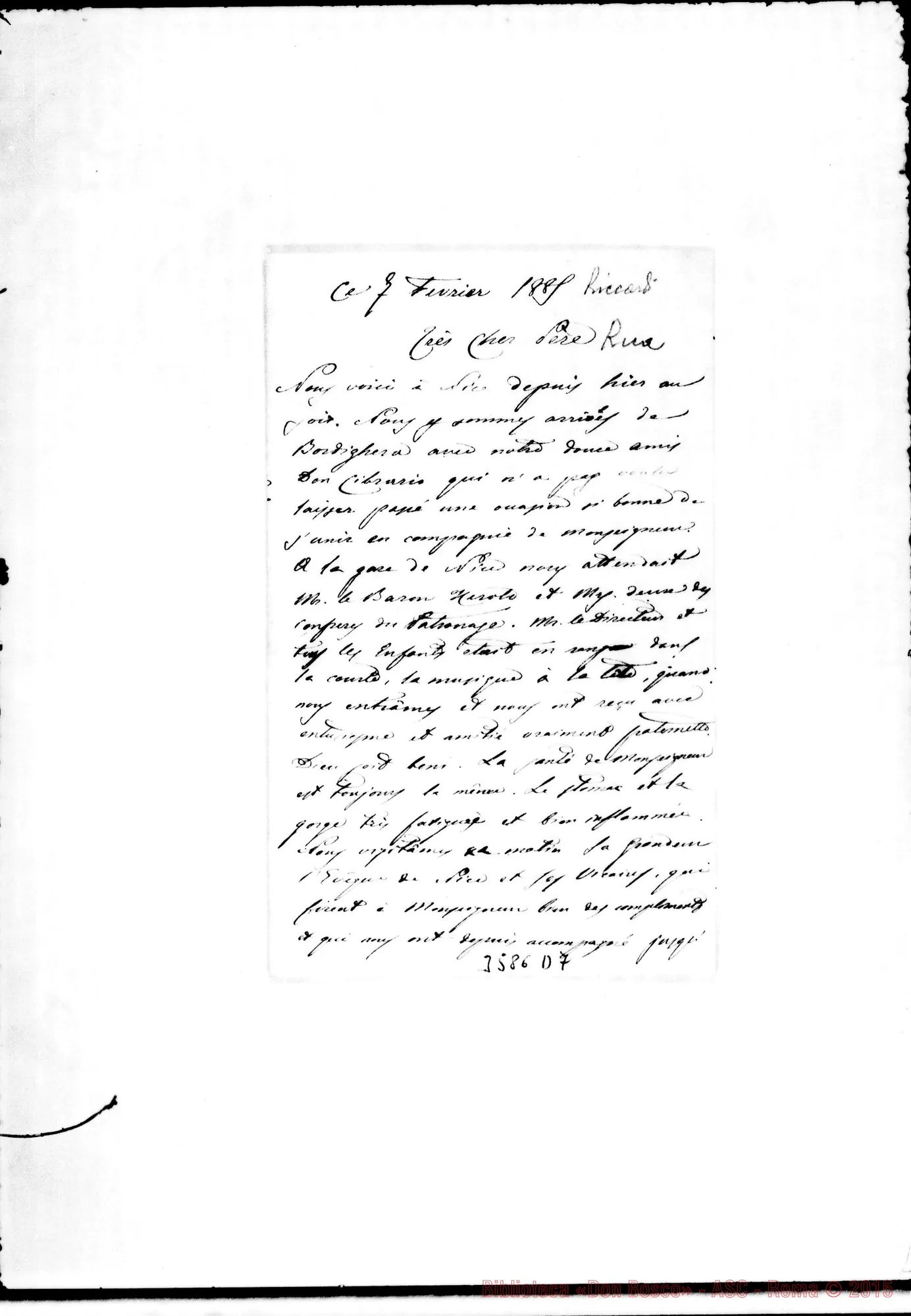 Fotogramma D 7 — Don Riccardi Antonio-Don Rua, il 7-02-1885