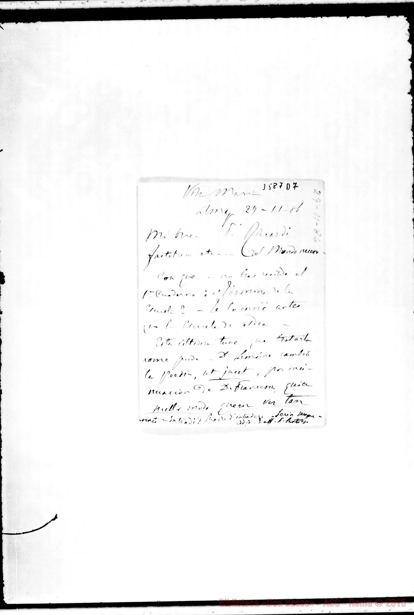 Fotogramma D 7 — Dori Costamagna-Don Riccardi. Almagro, 29-11-1886